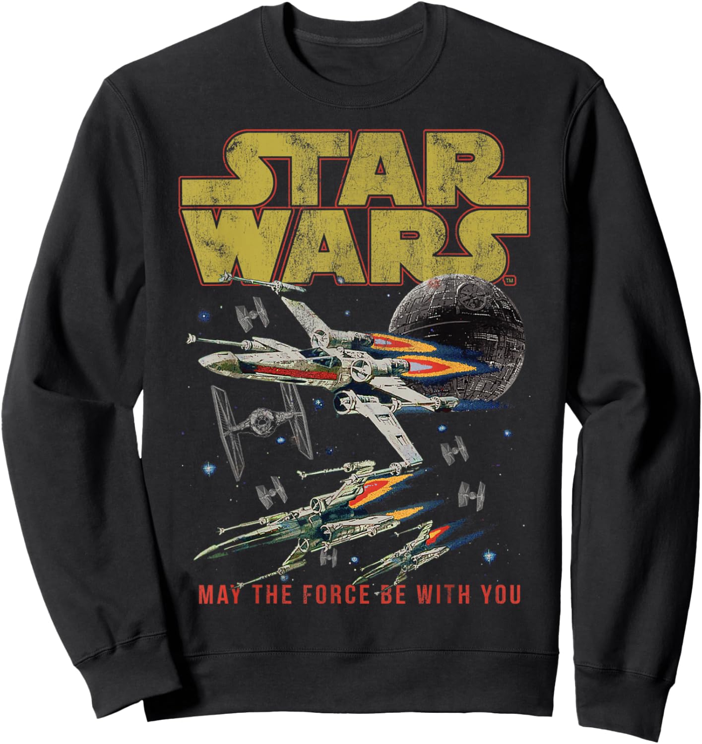 Star Wars A New Hope X-Wing May The Force Be with You Sweatshirt - Sweatshirt | Black