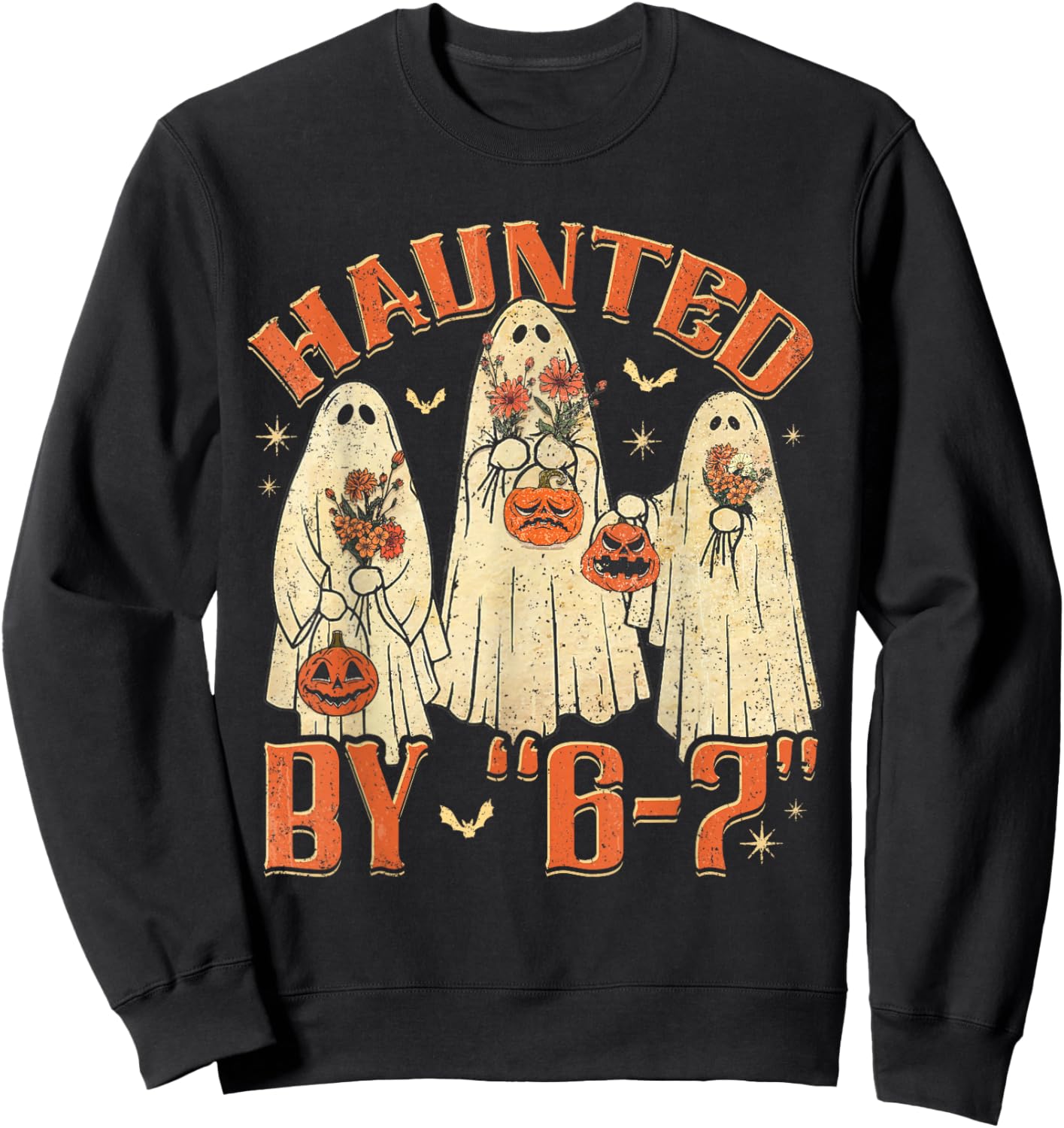 67 Meme Halloween Haunted by 6 7 Six Seven Gen Alpha Z Sweatshirt - Sweatshirt | Black