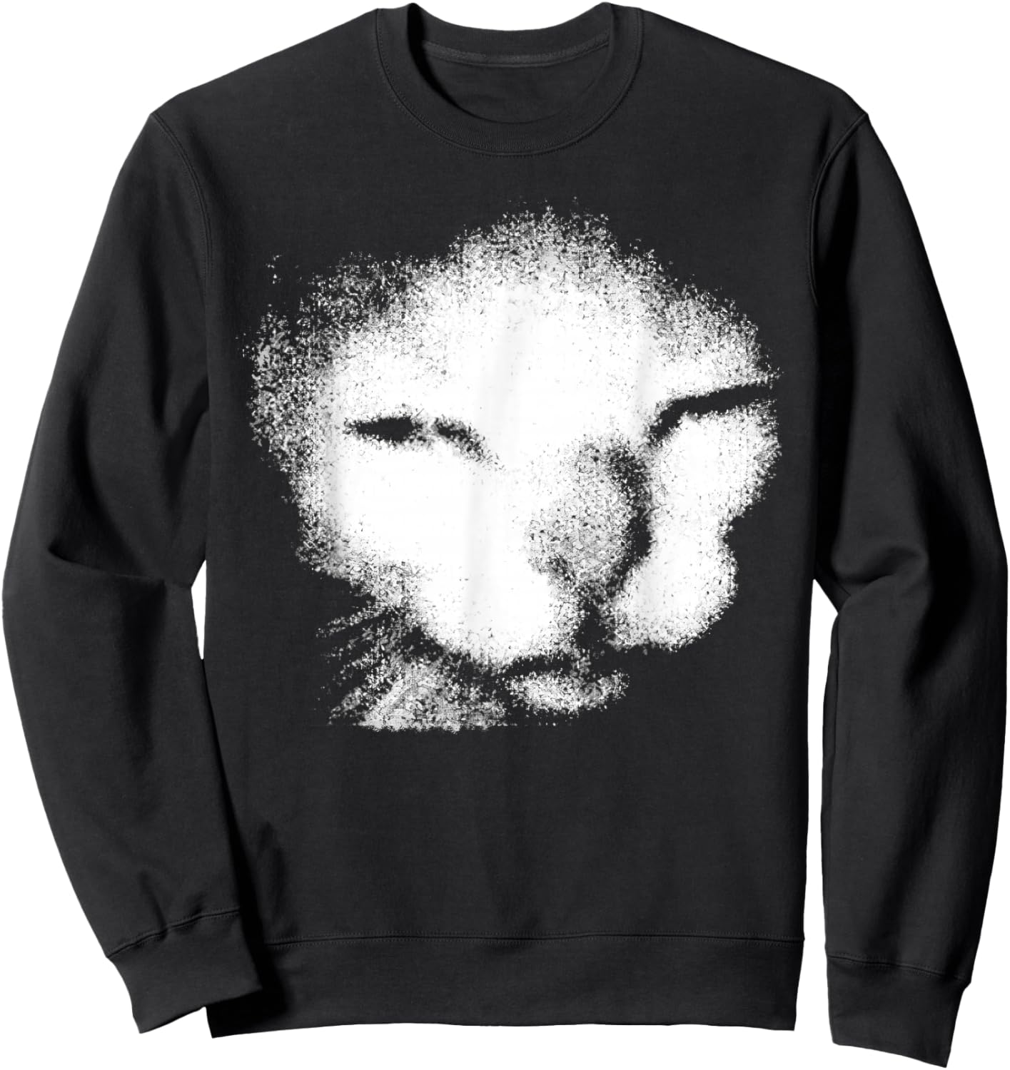 Cat Meme Funny Weird Cat Unhinged Humor Cat Lover Sweatshirt - Sweatshirt | Black