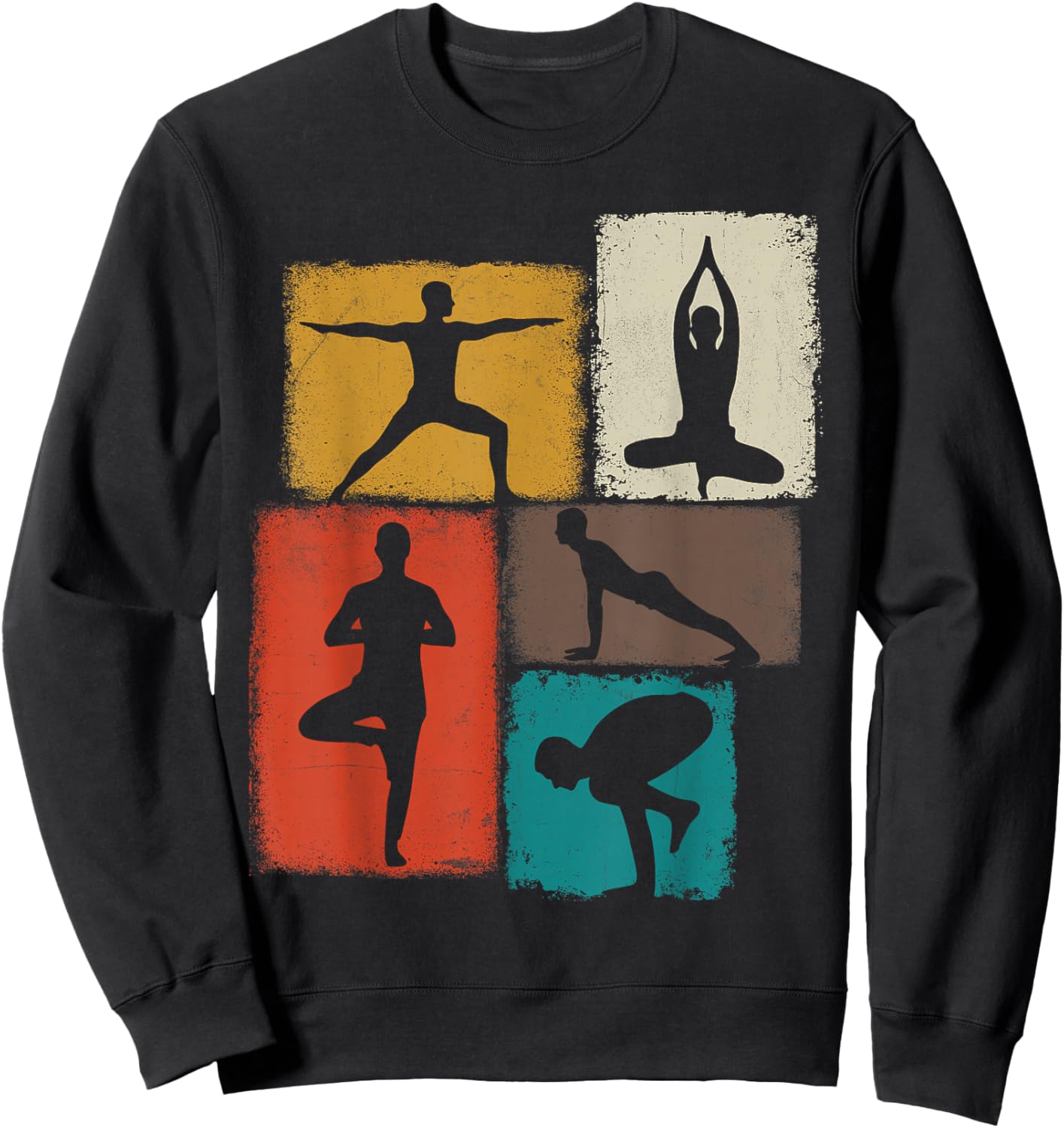 Yoga Collage Yogi Men Instructor Youth Sweatshirt - Sweatshirt | Black