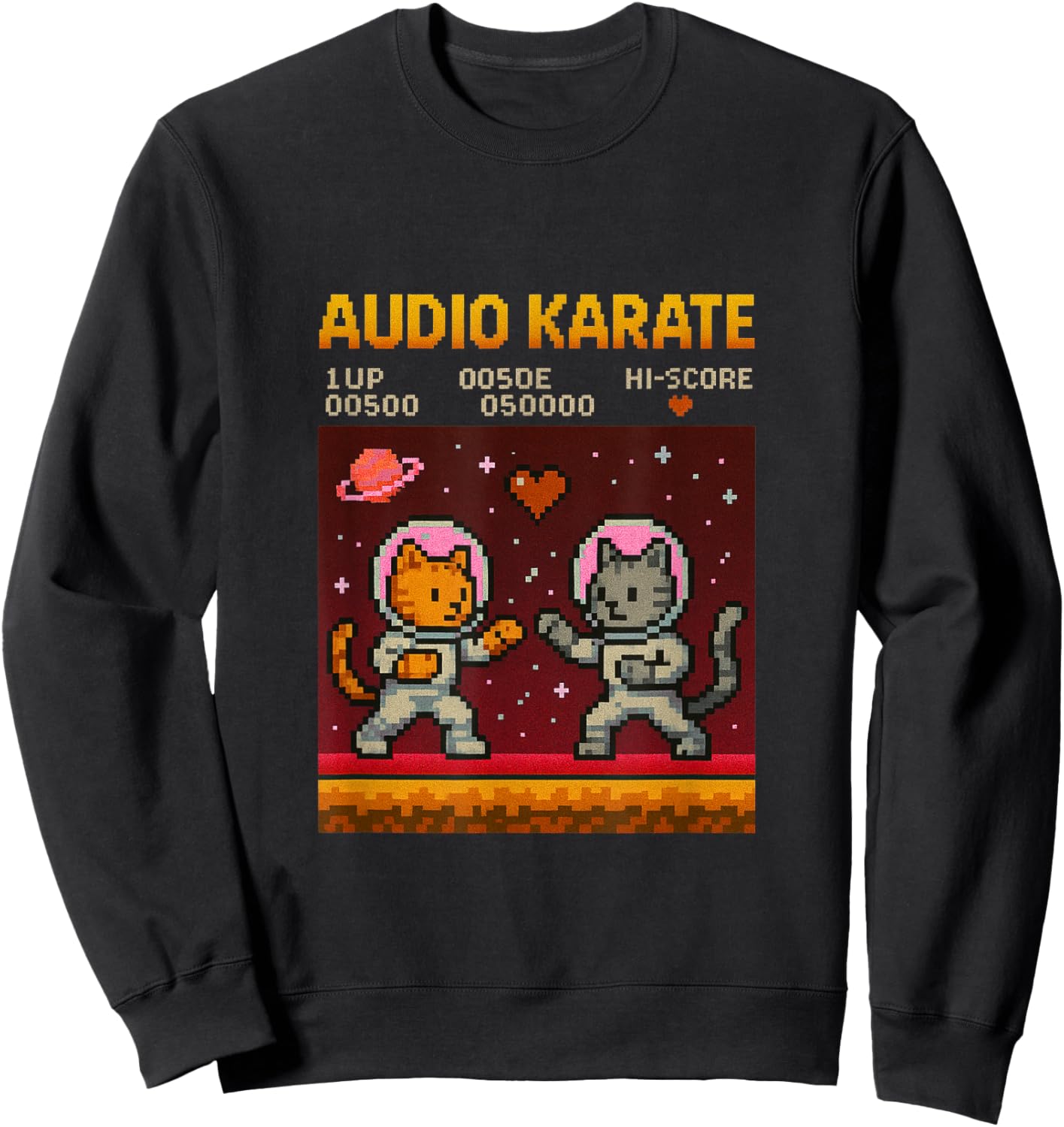 Meowtendo 89 Space Cats Sweatshirt - Sweatshirt | Black