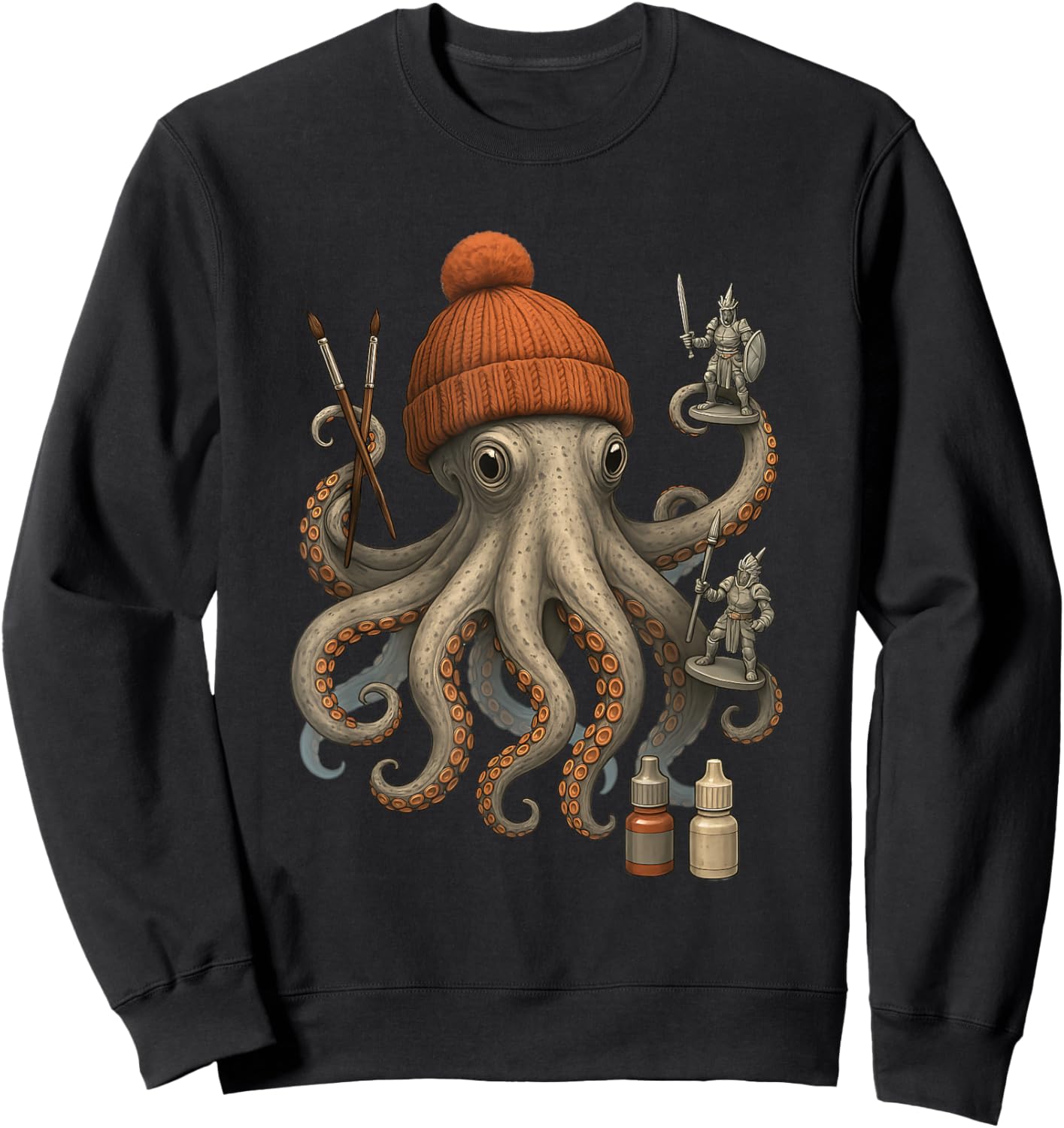 Miniature Figure Painting Funny Painting Miniature Sweatshirt - Sweatshirt | Black