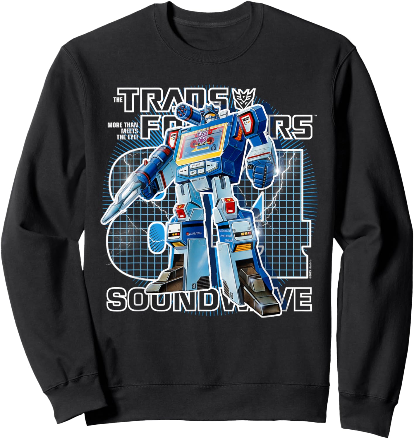Transformers Retro Decepticon Soundwave 1984 Sweatshirt - Sweatshirt | Black
