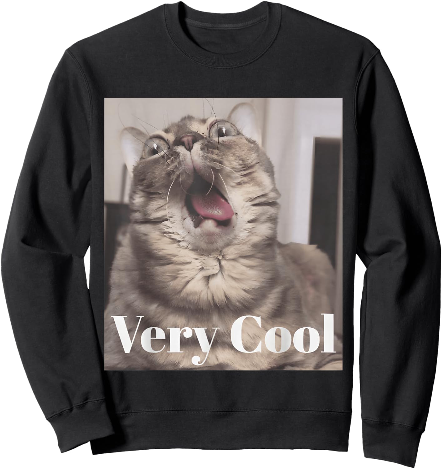 Gumbus Very Cool Funny Cat Meme Animal Lovers Gumbus Cat Sweatshirt - Sweatshirt | Black