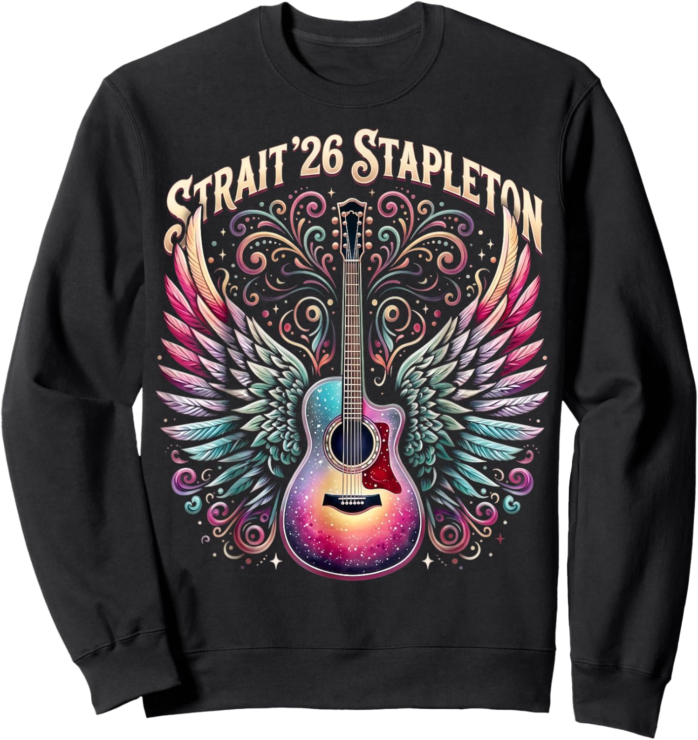 Vintage Strait Retro Gift Women Kid Sweatshirt - Sweatshirt | Black