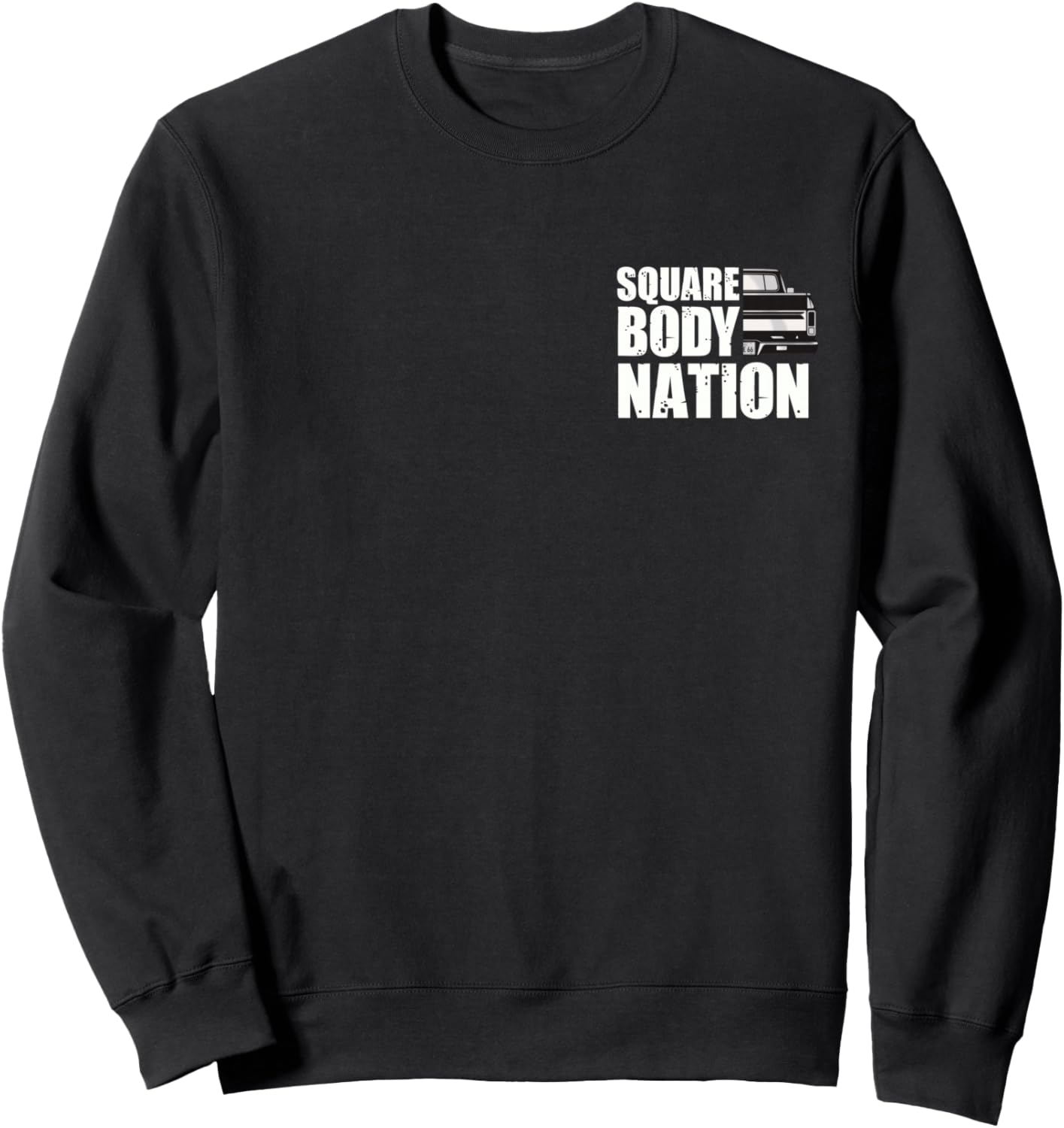 American Squarebody Life Pick Up Truck Men Square Body Sweatshirt - Sweatshirt | Black