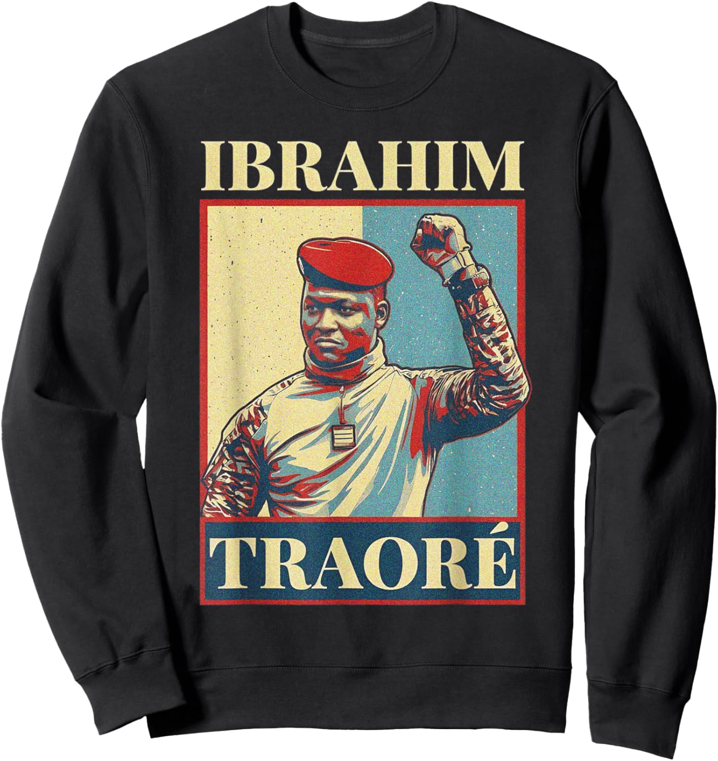 Burkina Faso Captain Ibrahim Traoré President Sweatshirt - Sweatshirt | Black