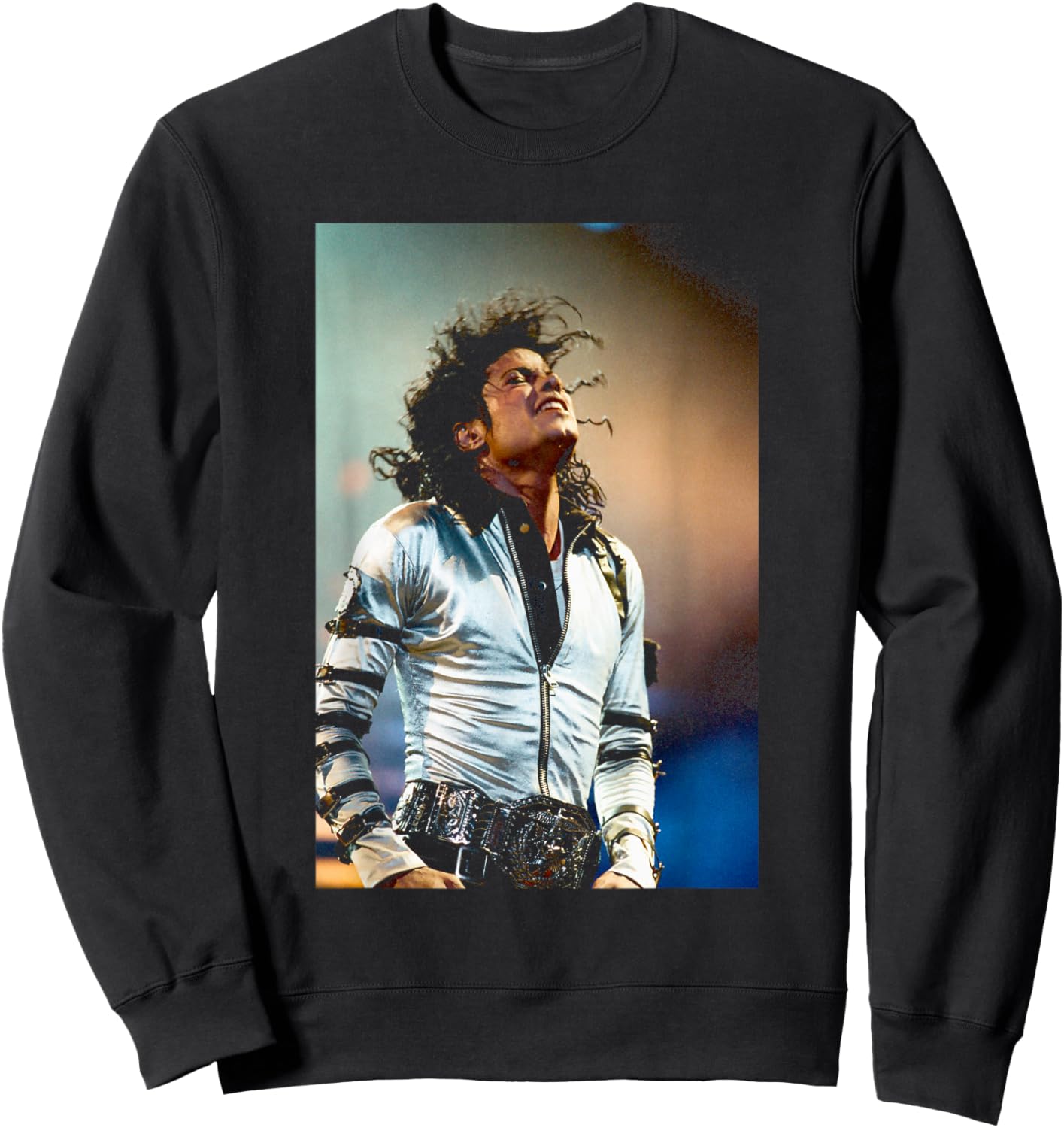 Michael Jackson Live On Stage Bad Tour 1988 Sweatshirt - Sweatshirt | Black