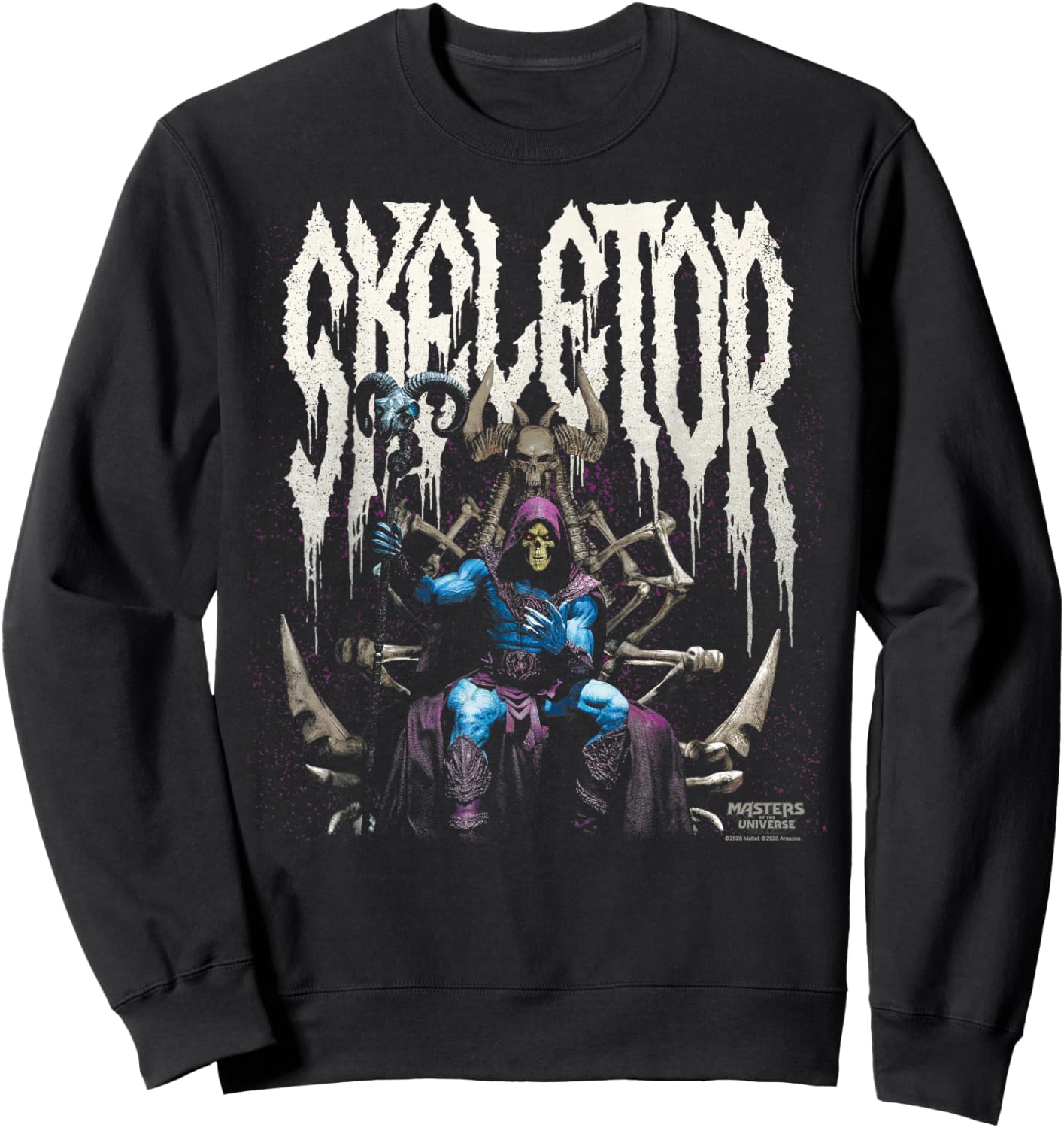 Masters of The Universe: Metal Skeletor Throne Sweatshirt - Sweatshirt | Black