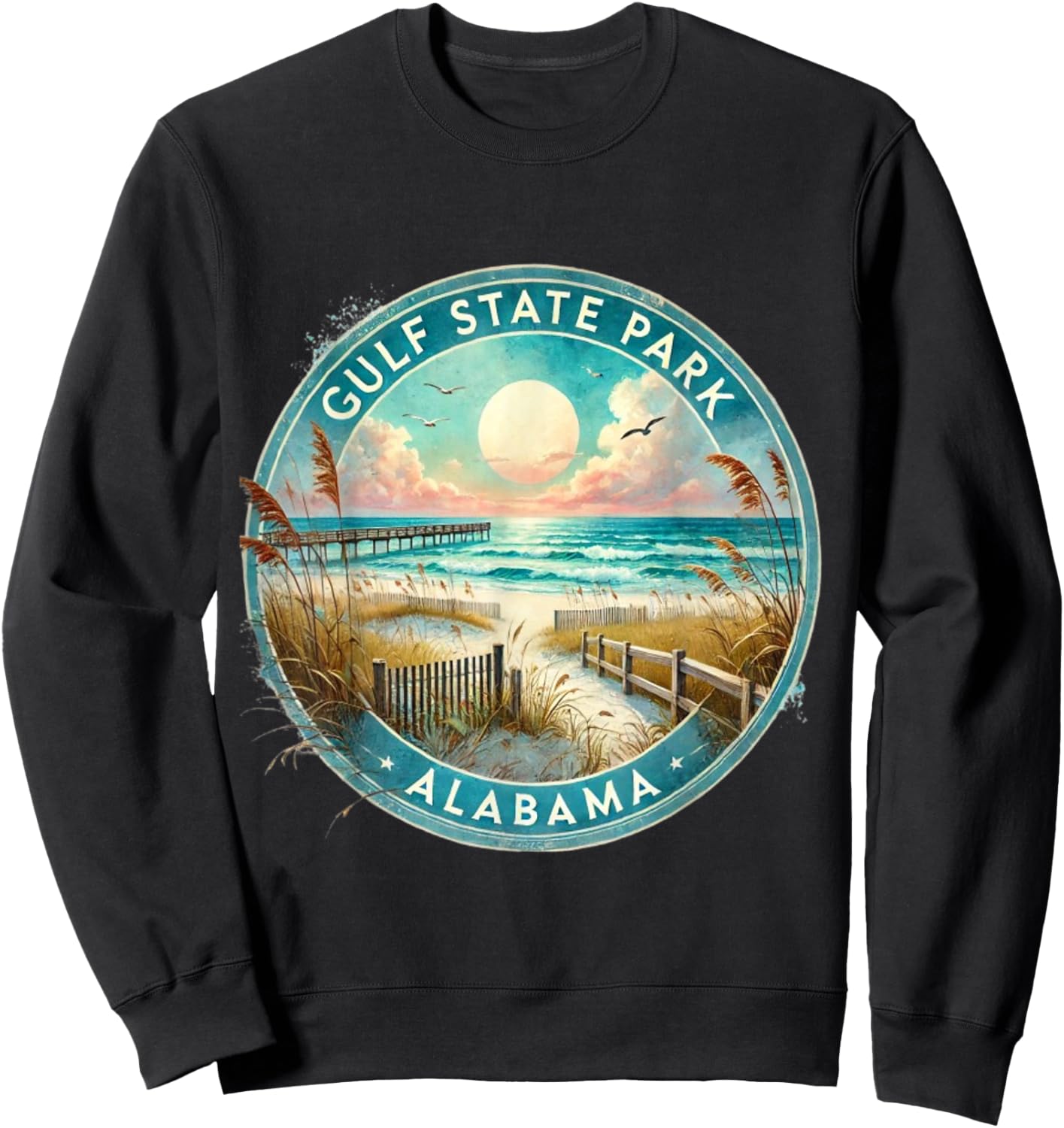 Gulf State Park Alabama Shores Sweatshirt - Sweatshirt | Black