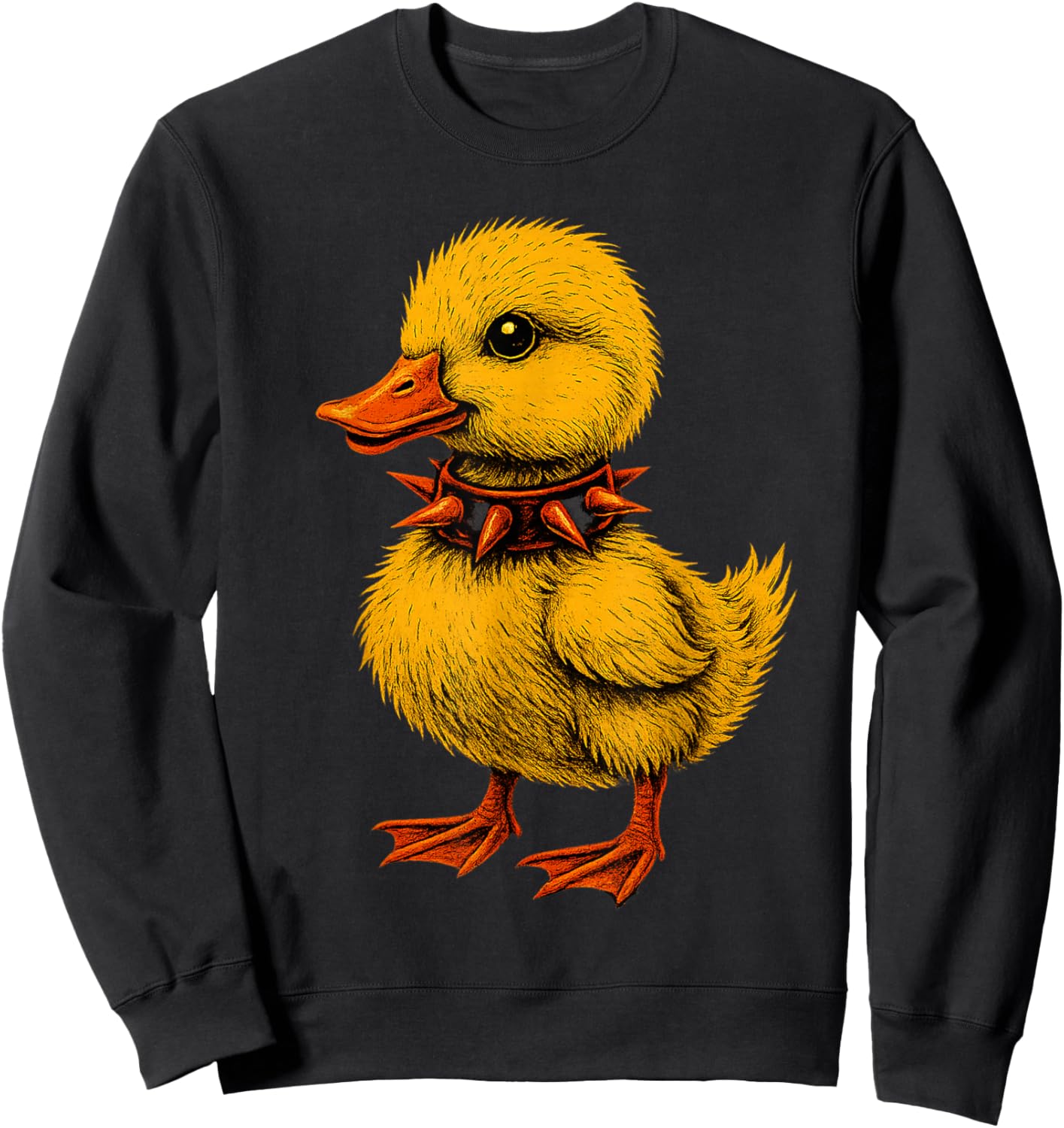 Rocker Duck Punk Rock and Roll Music Toddler Kids Boys Sweatshirt - Sweatshirt | Black