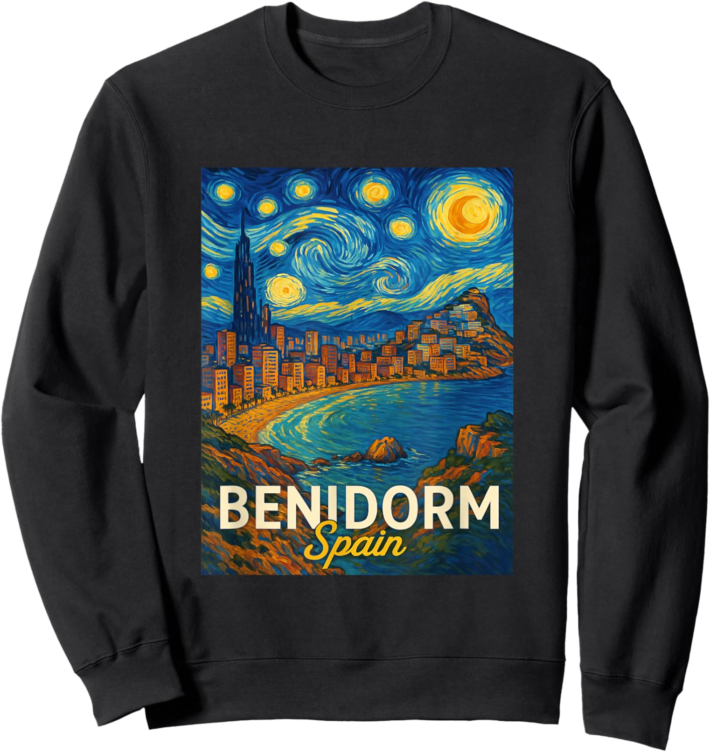 Benidorm Spain Sweatshirt - Sweatshirt | Black