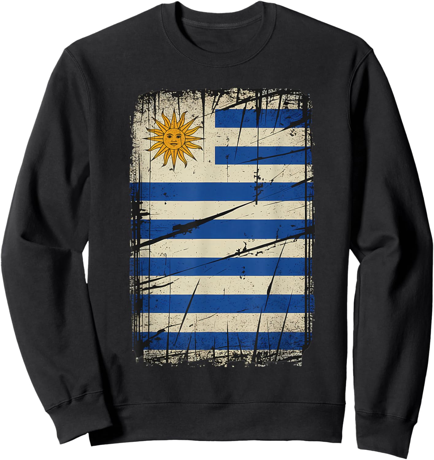 Uruguay Flag Uruguayan Pride Sweatshirt - Sweatshirt | Black