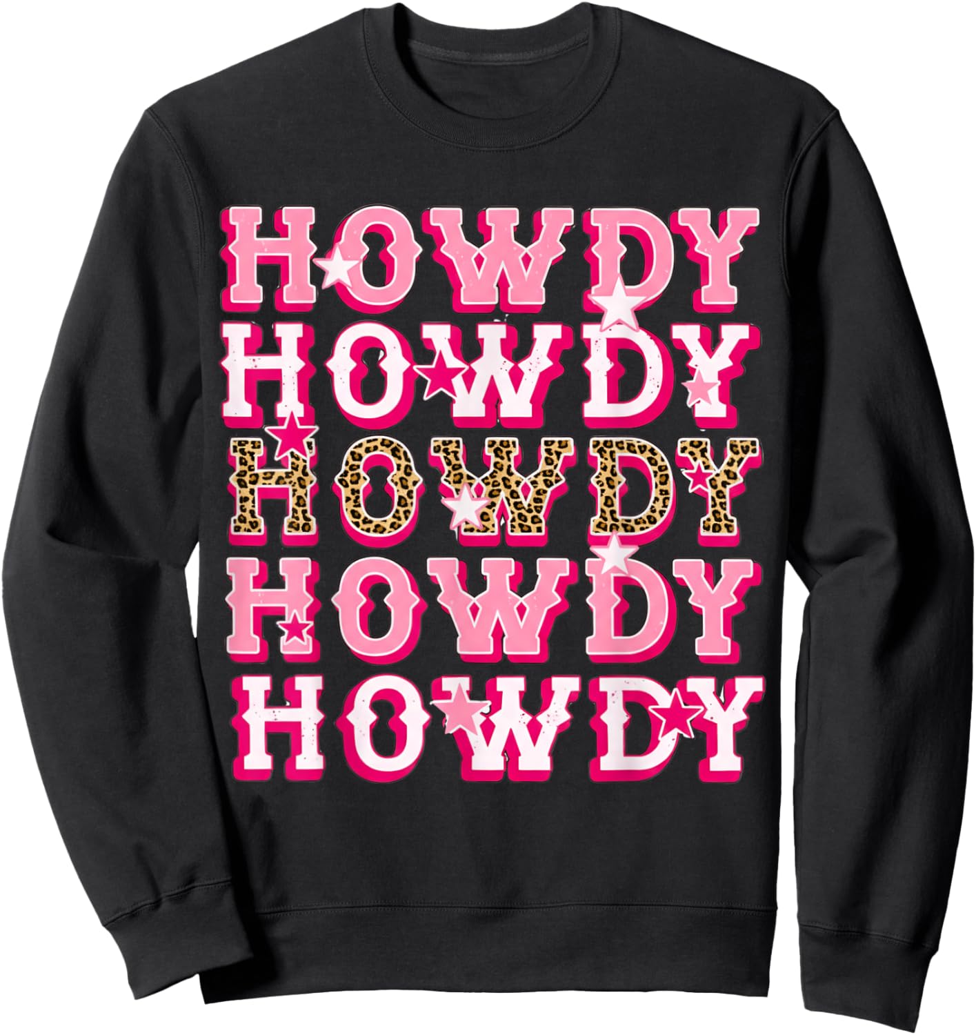 Howdy Western Cowboy Howdy Cowboy Rodeo Cowgirl Sweatshirt - Sweatshirt | Black
