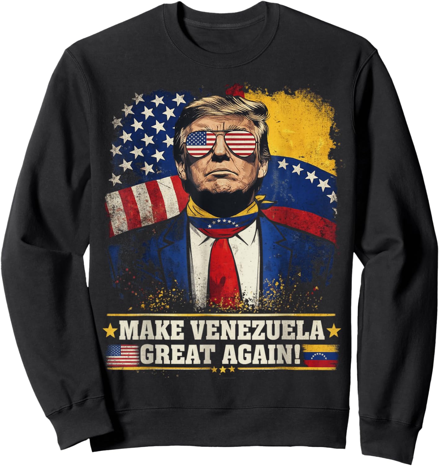 Trump Make Venezuela Great Again Sweatshirt - Sweatshirt | Black