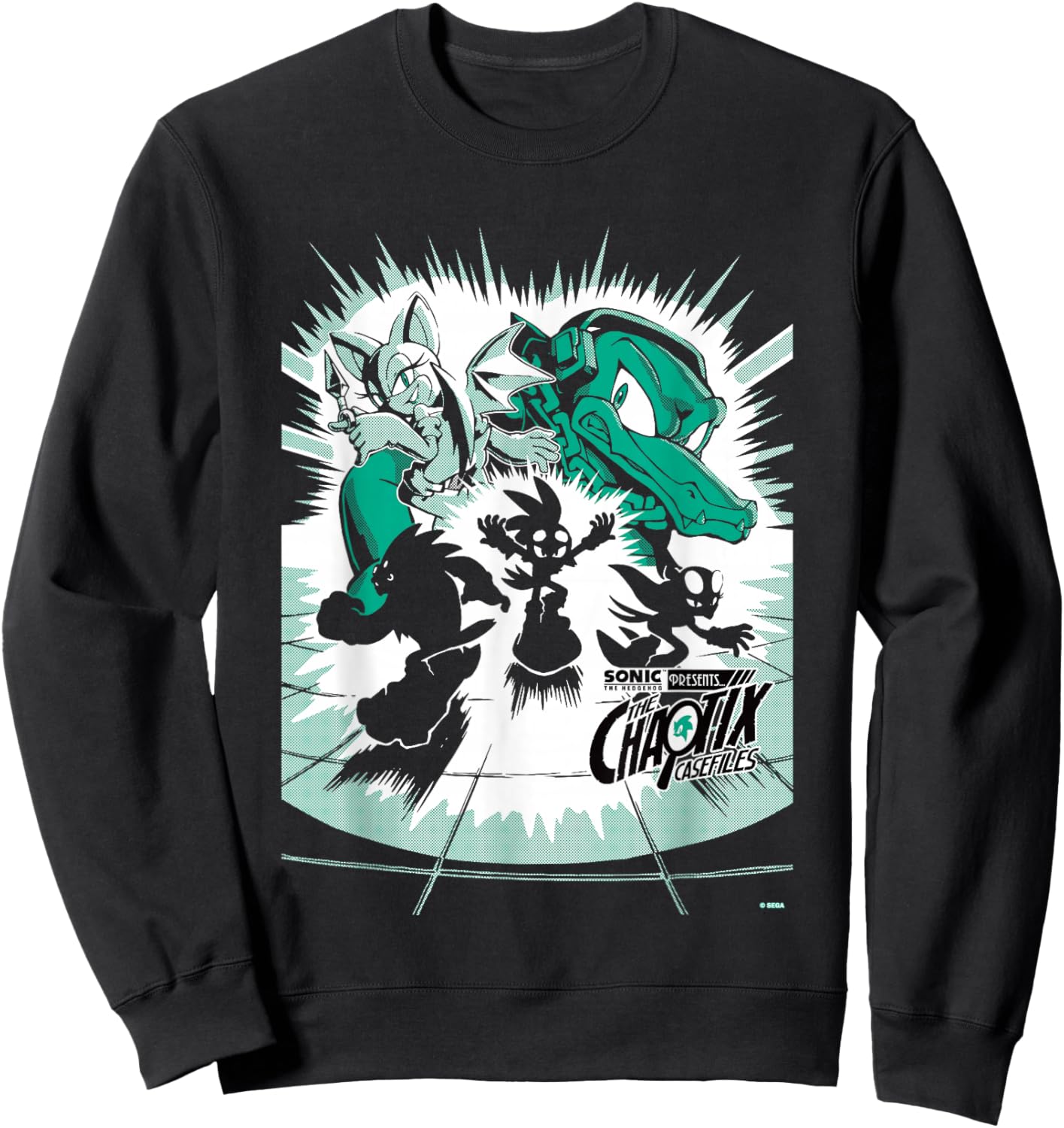 Sonic The Hedgehog Chaotix Casefiles Episode 2 Sweatshirt - Sweatshirt | Black