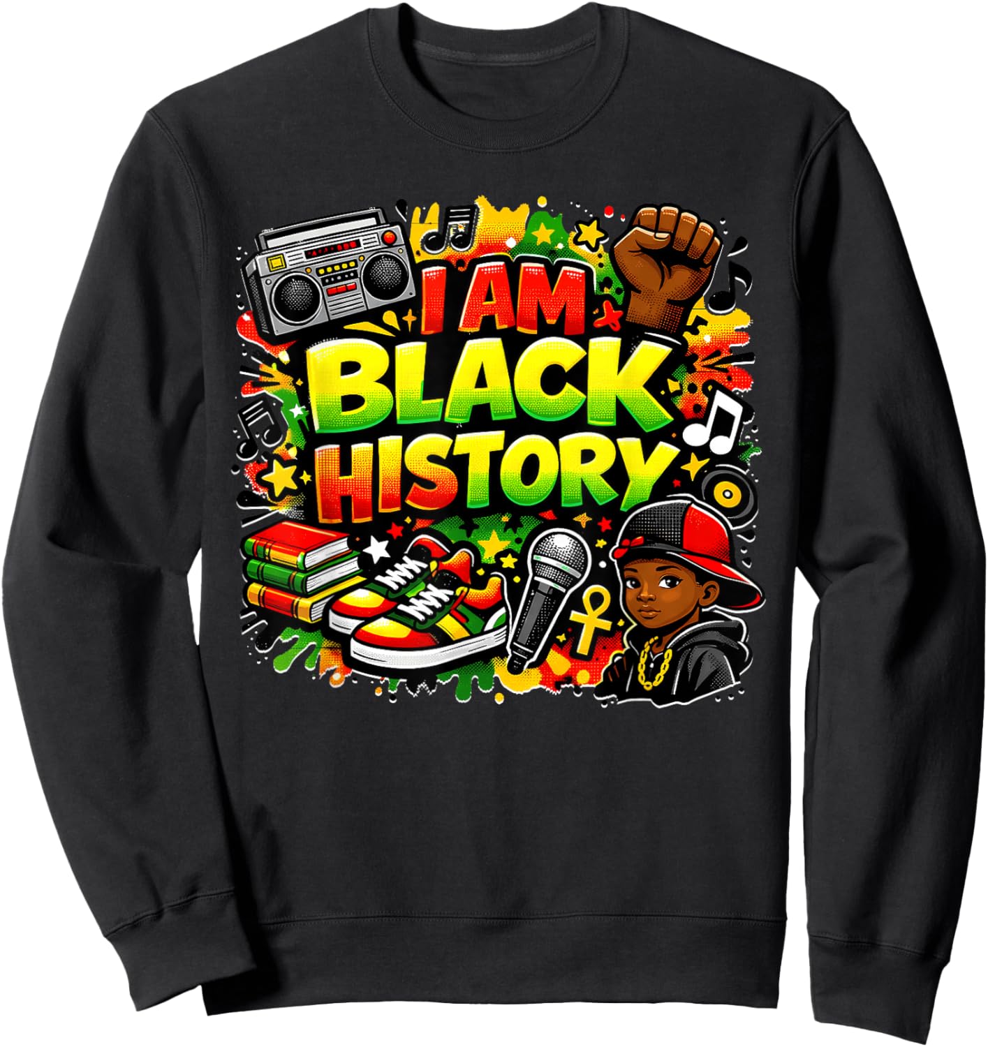 I'm Black History Month African American Kids Boys Toddlers Sweatshirt - Sweatshirt | Black