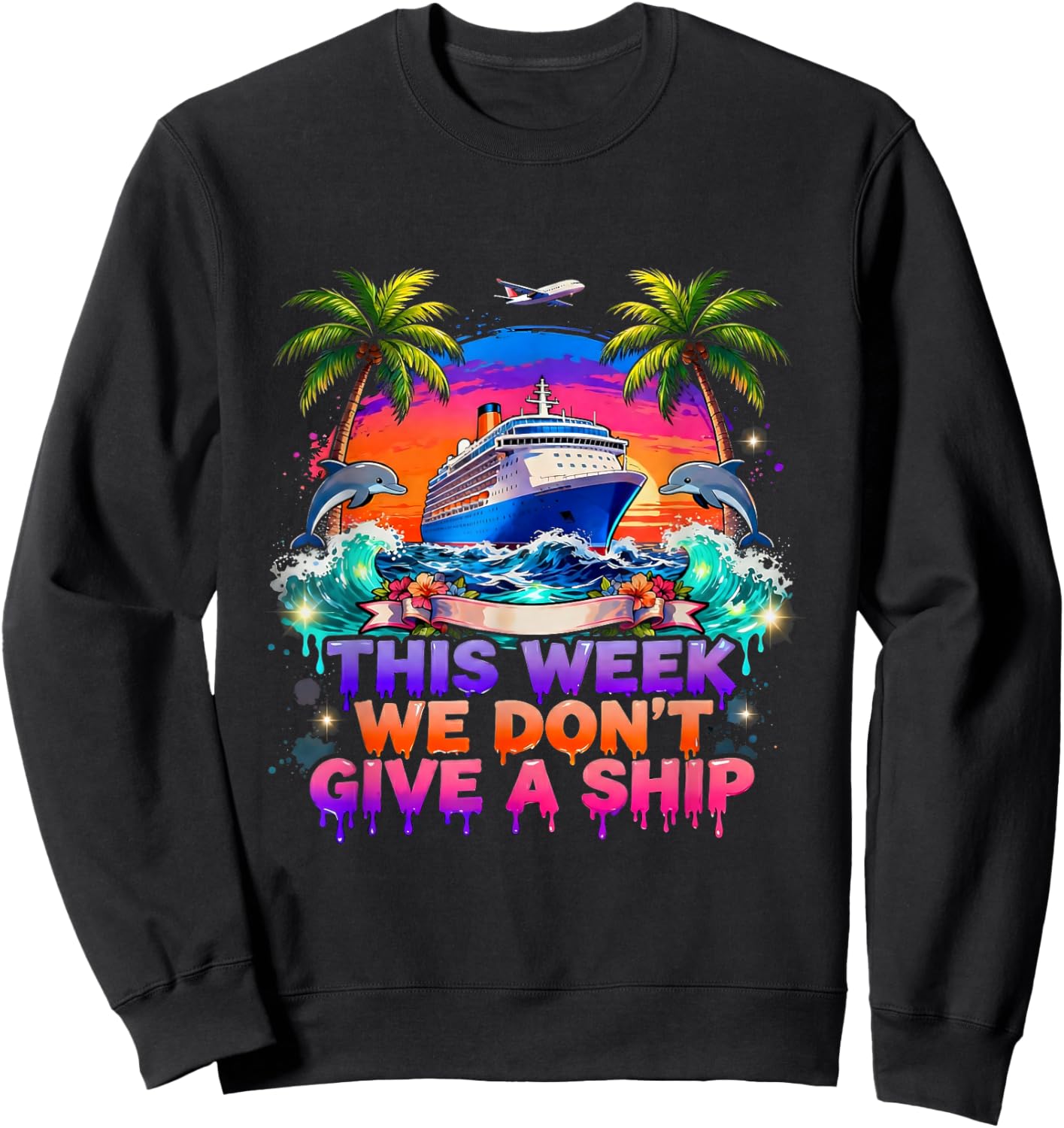 Holidays Cruise 2026 Ship Vacation Family Trip Friends Sweatshirt - Sweatshirt | Black