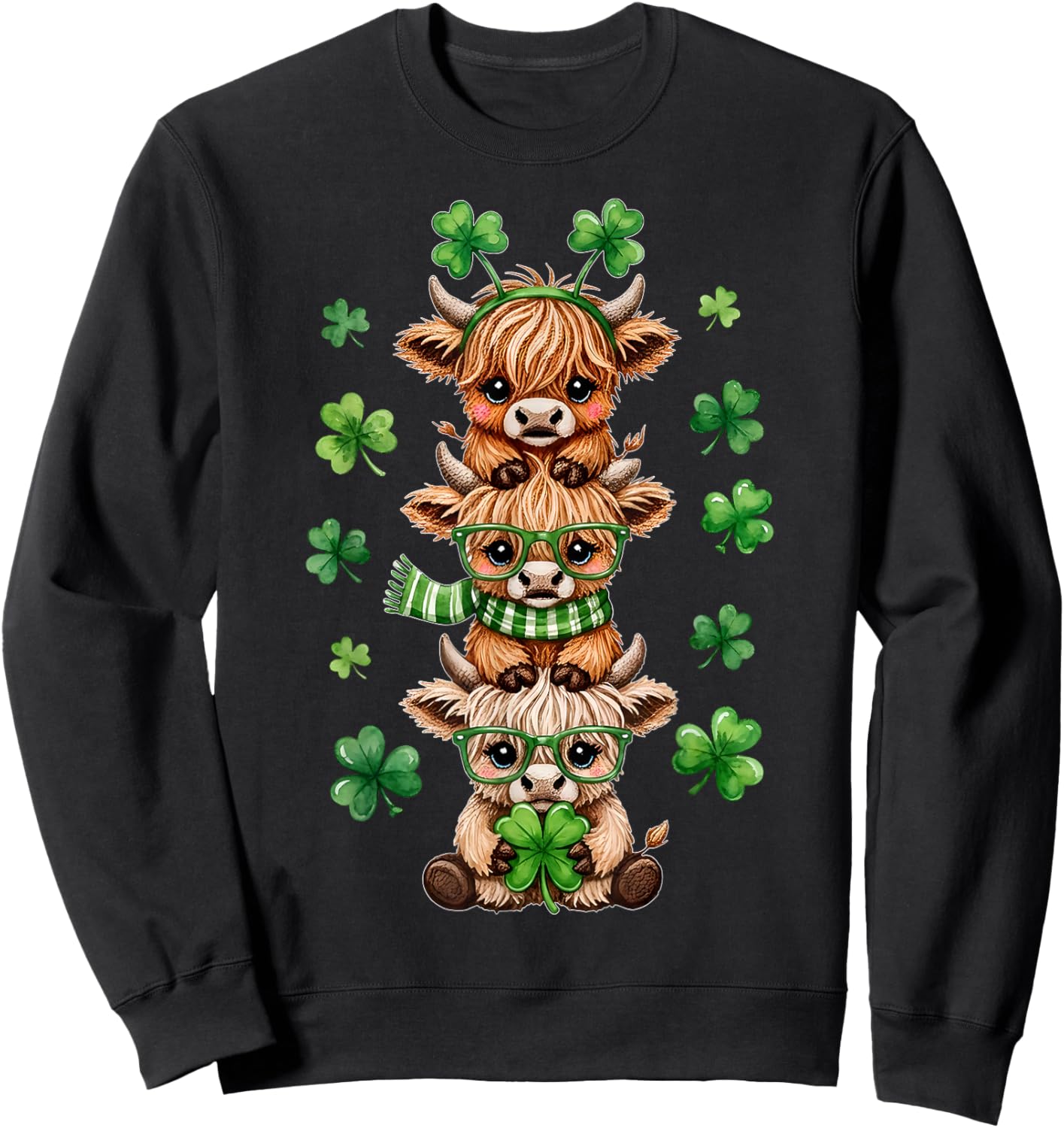 Lucky Cow Sweatshirt - Sweatshirt | Black