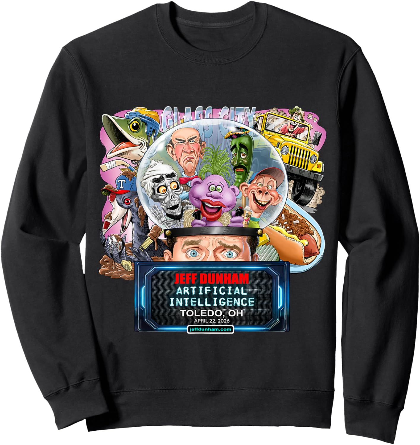 Jeff Dunham Toledo, OH (2026) Sweatshirt - Sweatshirt | Black