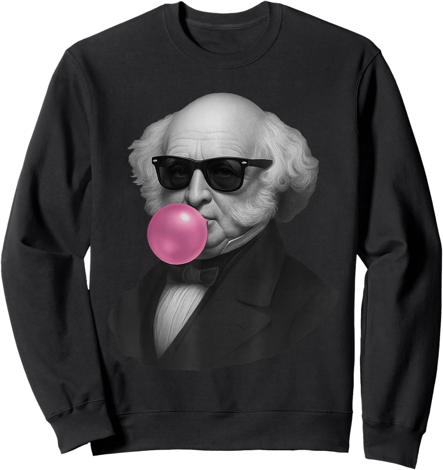 Martin Van Buren Portrait Sweatshirt - Sweatshirt | Black
