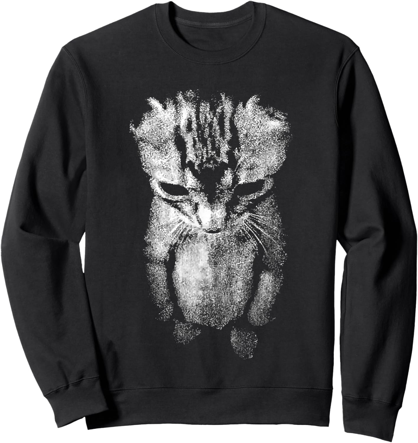 sad Kitten Meme Sweatshirt - Sweatshirt | Black