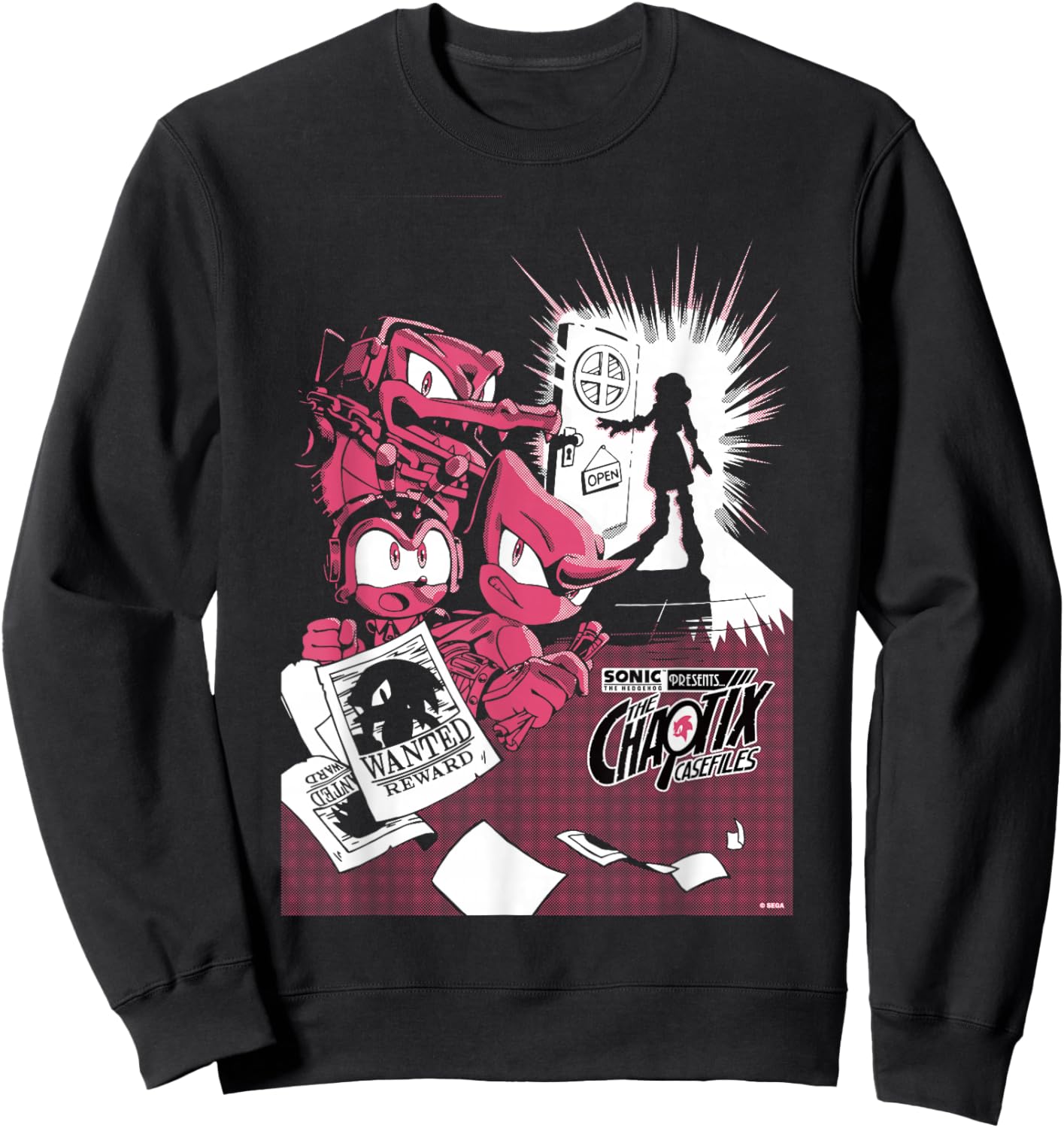 Sonic The Hedgehog Chaotix Casefiles Episode 1 Sweatshirt - Sweatshirt | Black