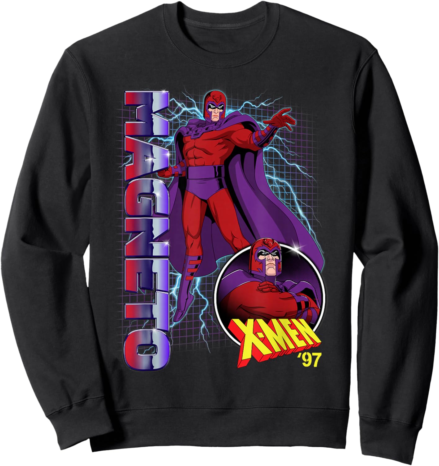 Marvel X-Men '97 Magneto Master of Magnetism Retro Sweatshirt - Sweatshirt | Black