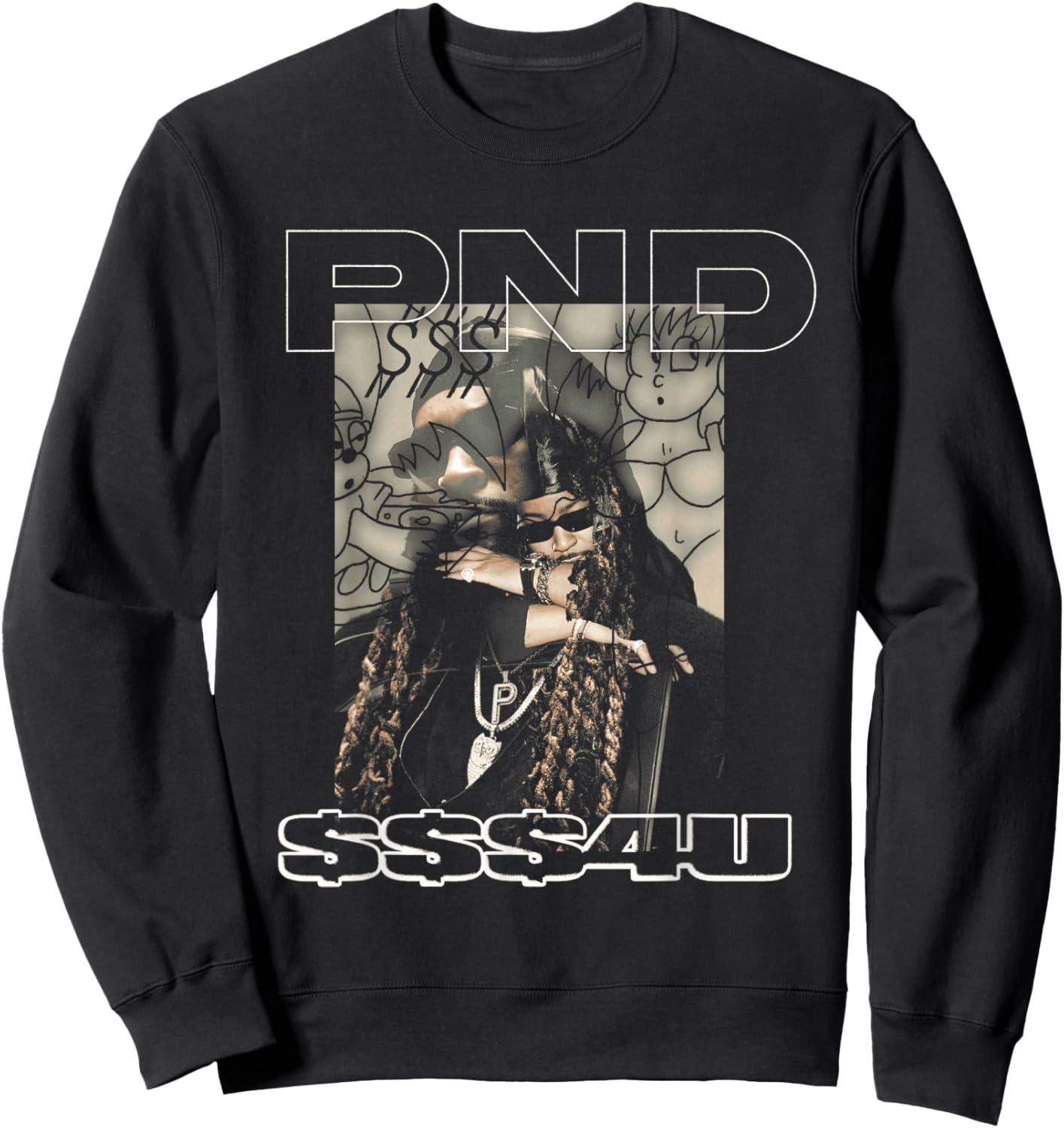 PARTYNEXTDOOR Photo Graphic Sweatshirt - Sweatshirt | Black