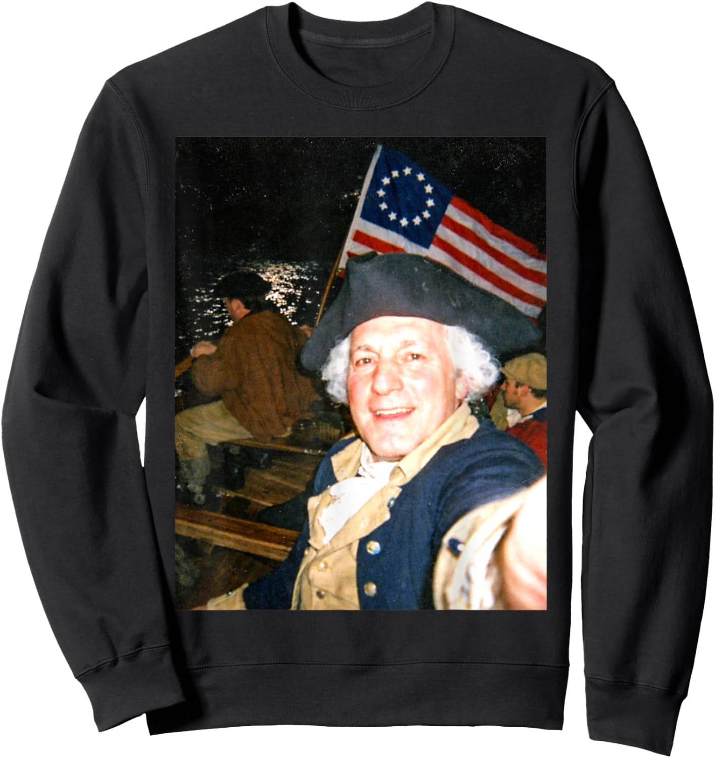 George Washington Crossing The Delaware Sweatshirt - Sweatshirt | Black