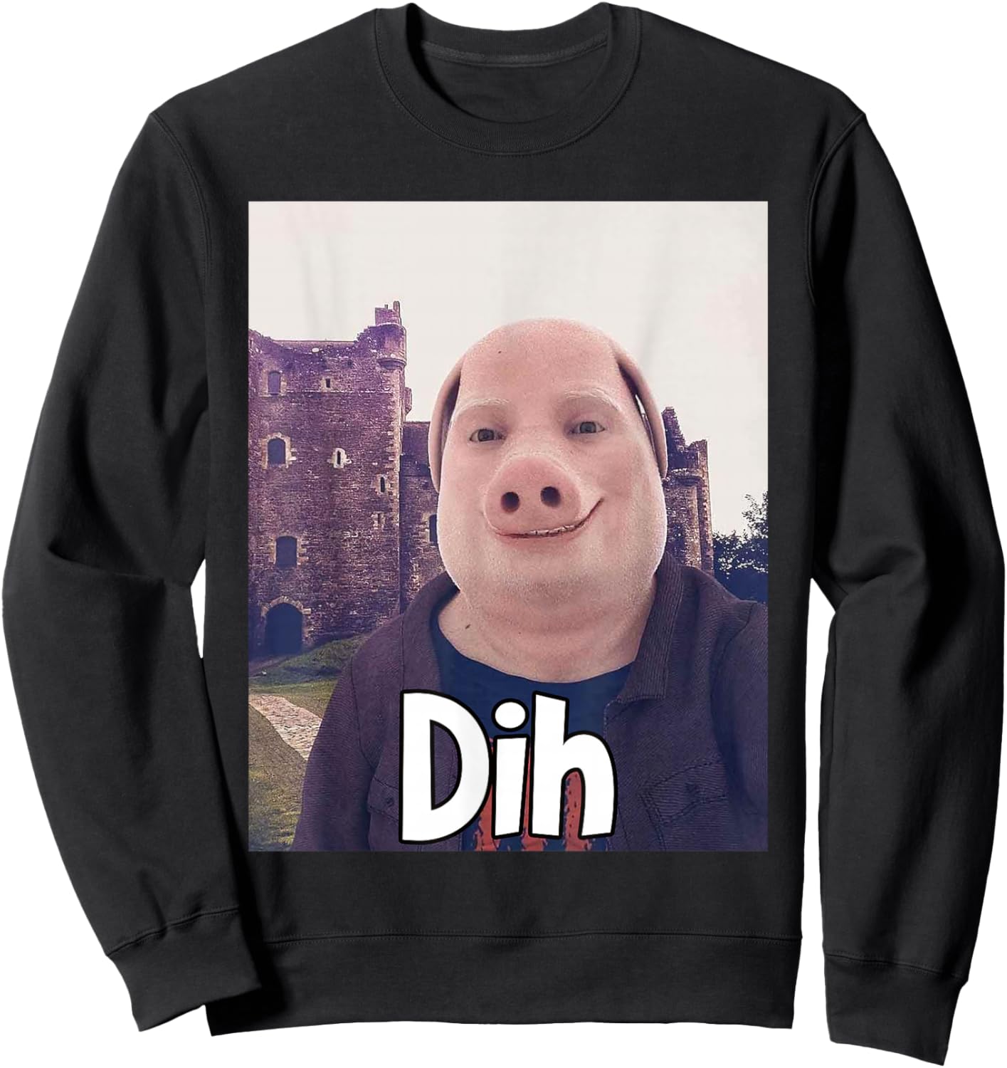 John Pork Dih Funny Gen Z Brainrot Trending Meme Sweatshirt - Sweatshirt | Black