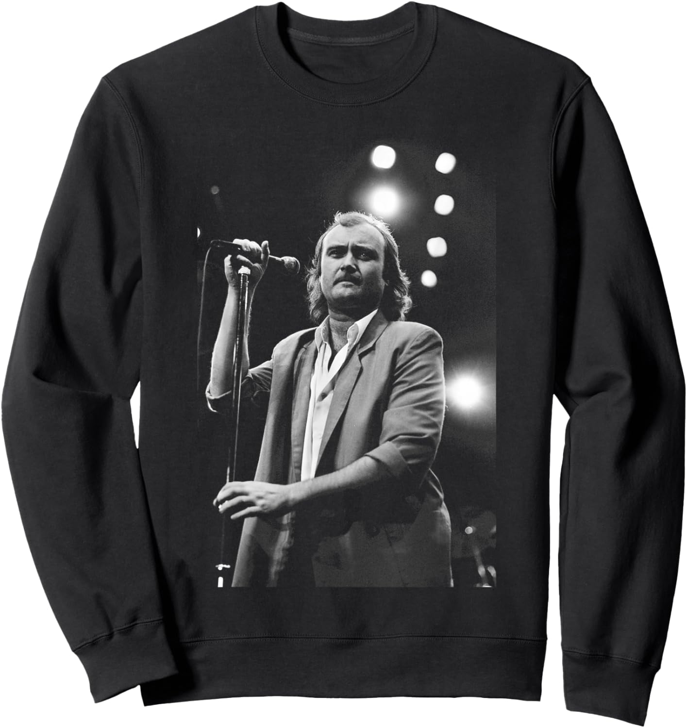 Phil Collins Genesis Live Atlanta USA Invisible Touch Tour Sweatshirt - Sweatshirt | Black
