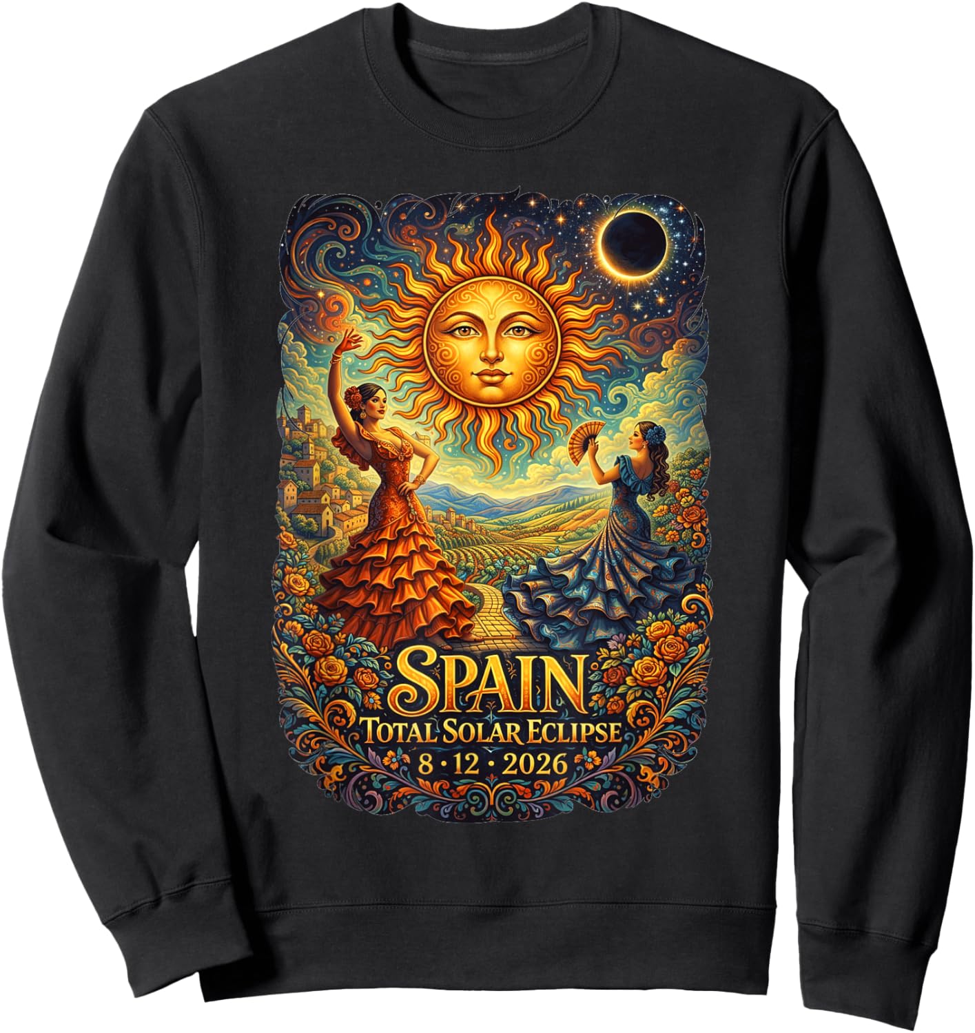 August 12 Astronomy Lover Sweatshirt - Sweatshirt | Black