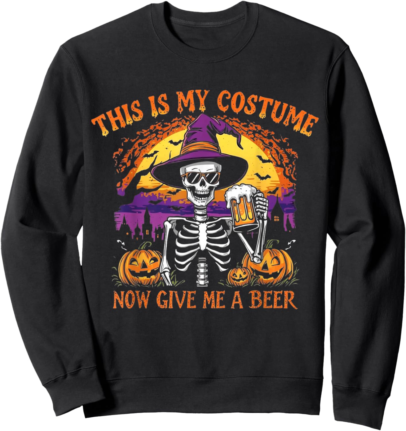 Funny This is My Halloween Costume Women 2025 Sweatshirt - Sweatshirt | Black
