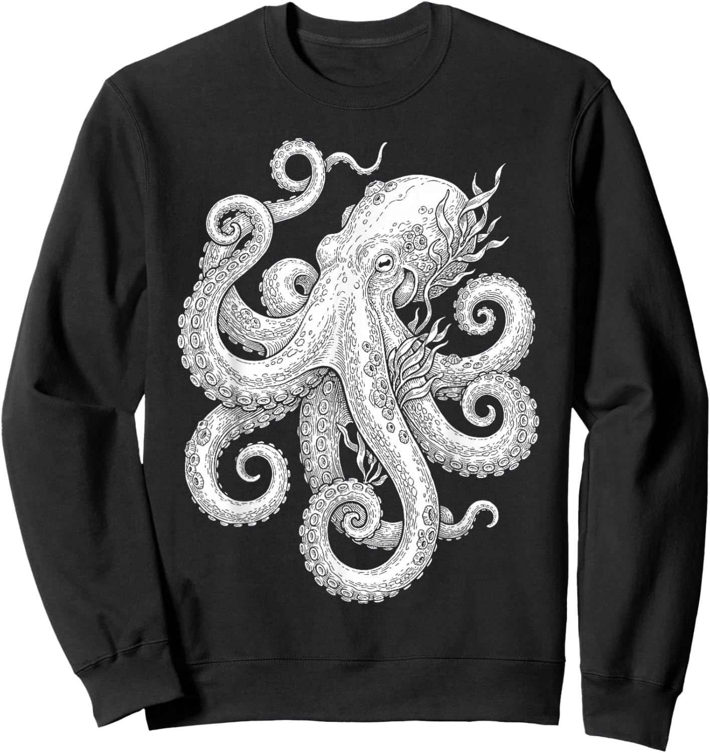 Octopus Cephalopod Nautical Creature Sweatshirt - Sweatshirt | Black