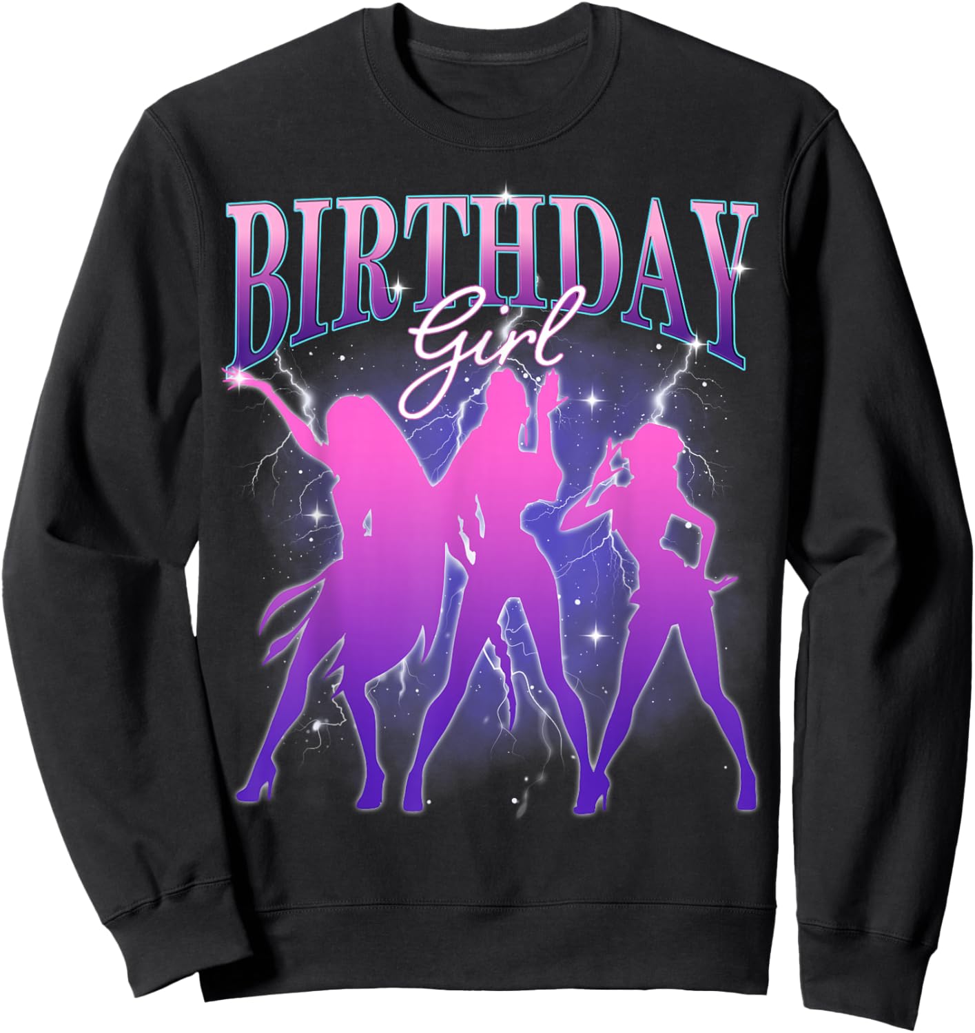 Birthday Girl Kpop Family Matching Party Sweatshirt - Sweatshirt | Black