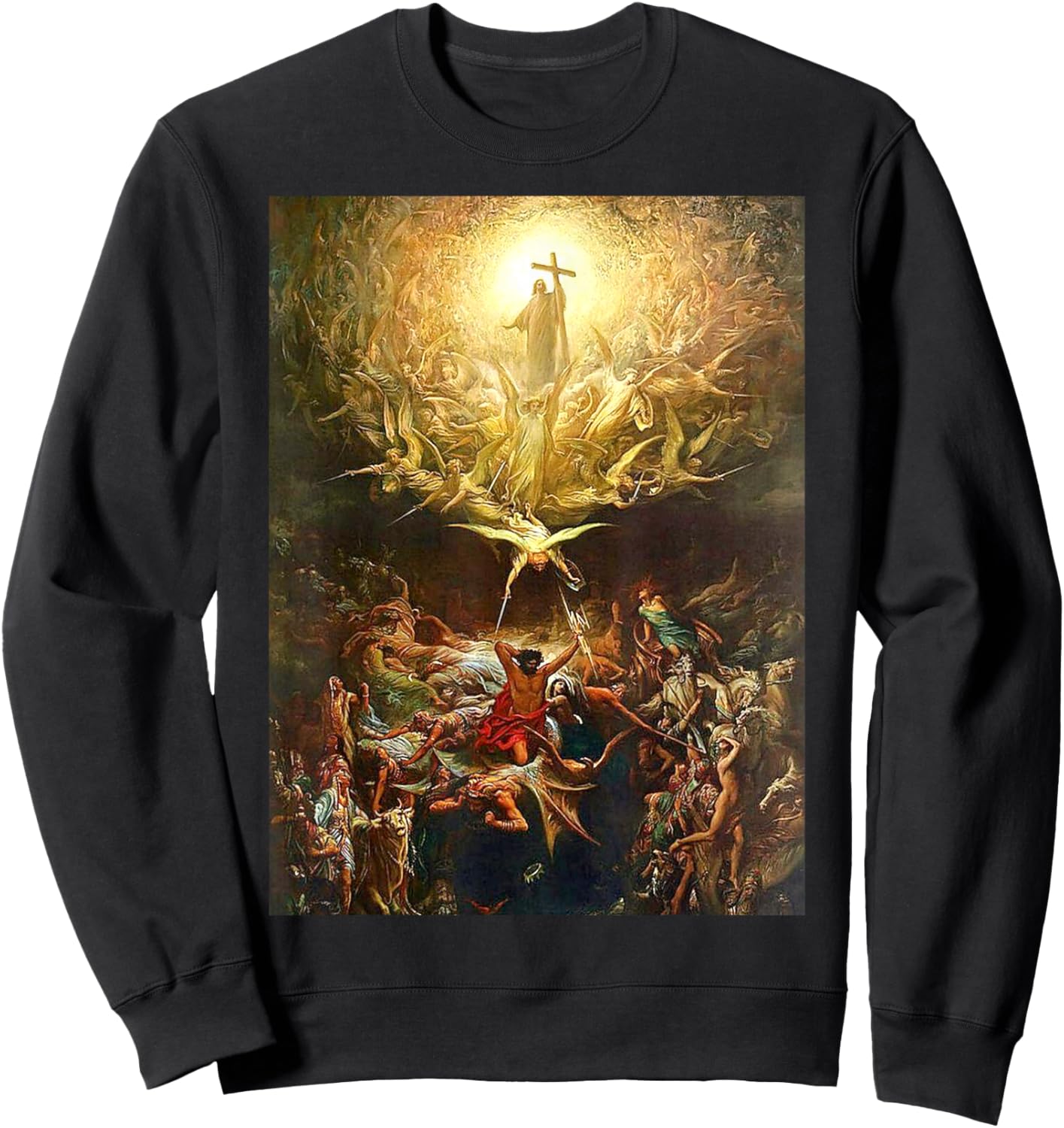Triumph of Christianity Over Paganism Gustave Dore 1865 Sweatshirt - Sweatshirt | Black