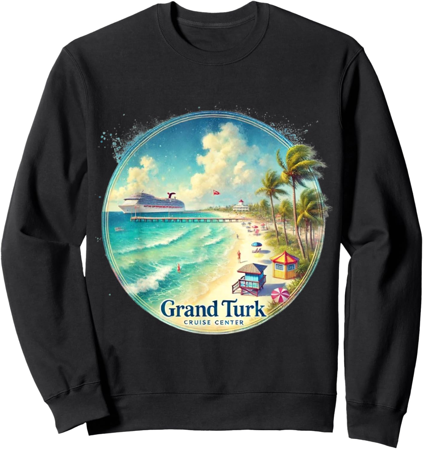Gran Turk and Caicos Islands Sweatshirt - Sweatshirt | Black