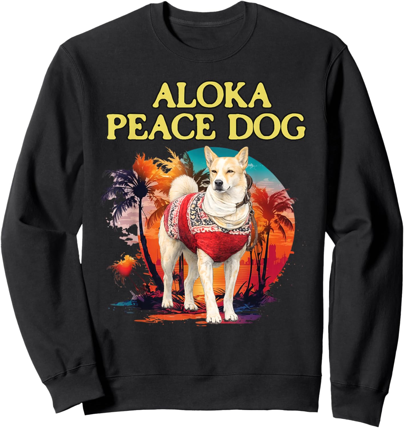Aloka Peace Dog Shirt Walk for Peace 2026 Buddhist Dog Sweatshirt - Sweatshirt | Black