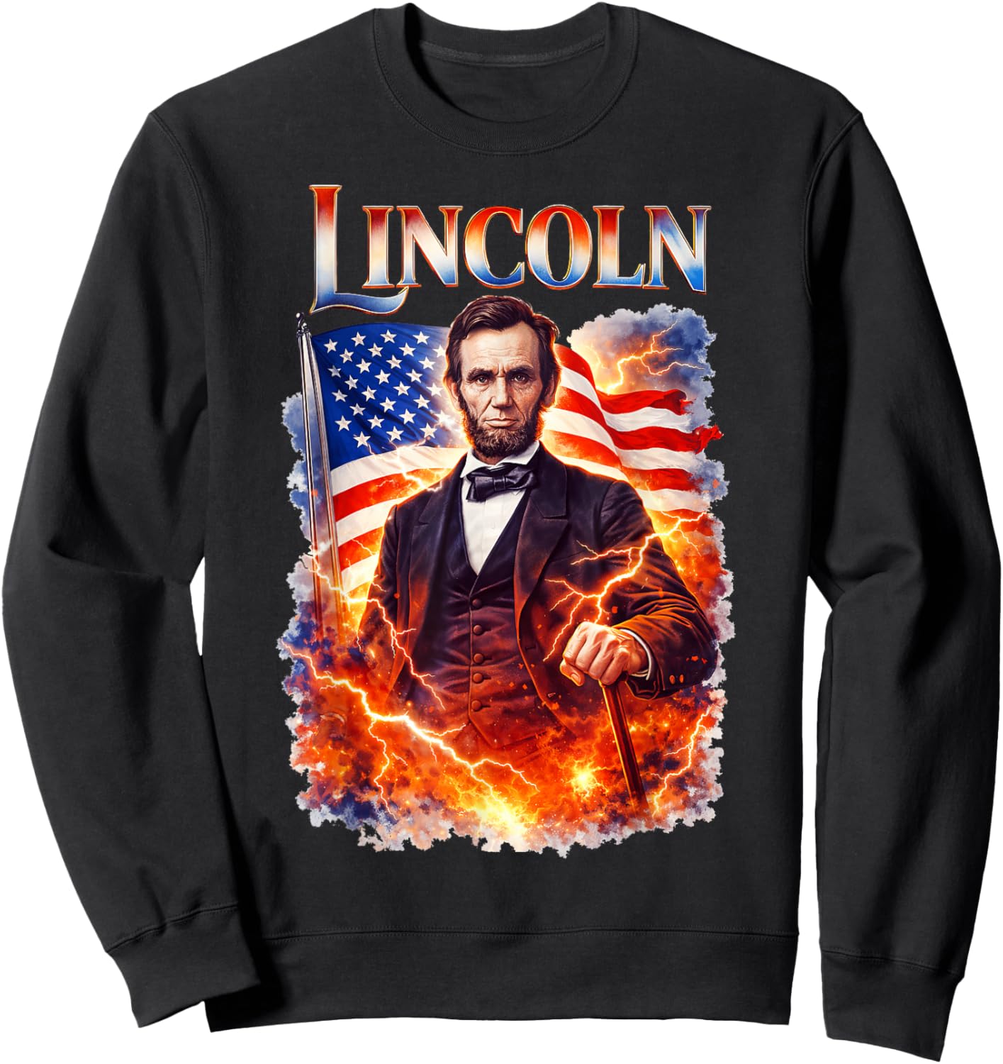 Abraham Lincoln Sweatshirt - Sweatshirt | Black