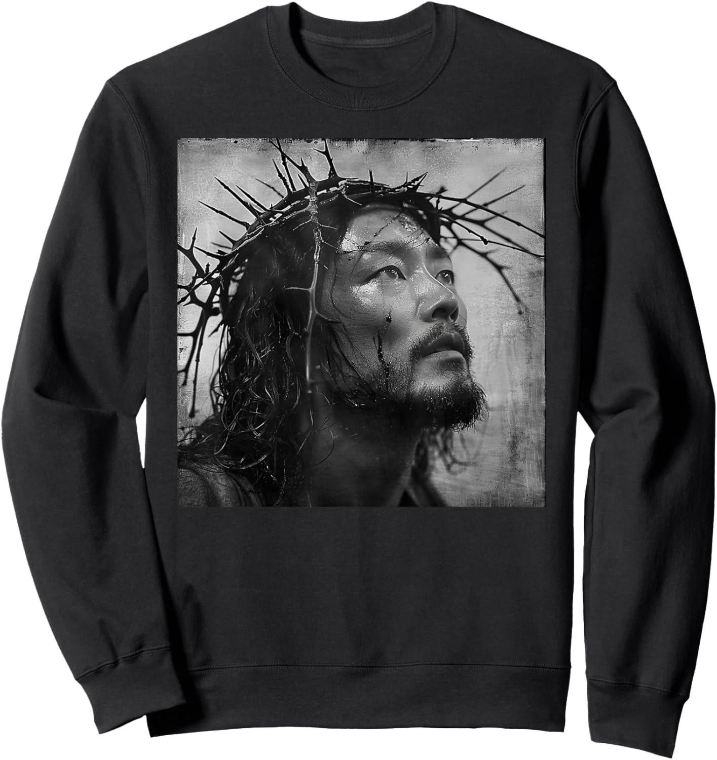 Asian Jesus, Christianity, Church, Asia, Jesus Sweatshirt - Sweatshirt | Black