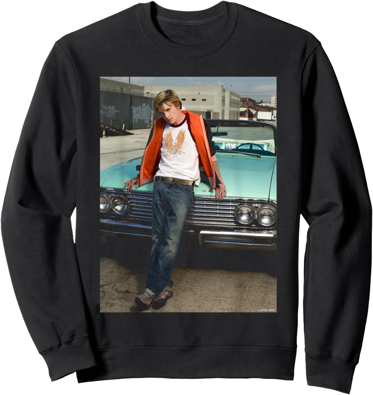 Jesse McCartney Beautiful Soul Portrait LA Michael Grecco Sweatshirt - Sweatshirt | Black