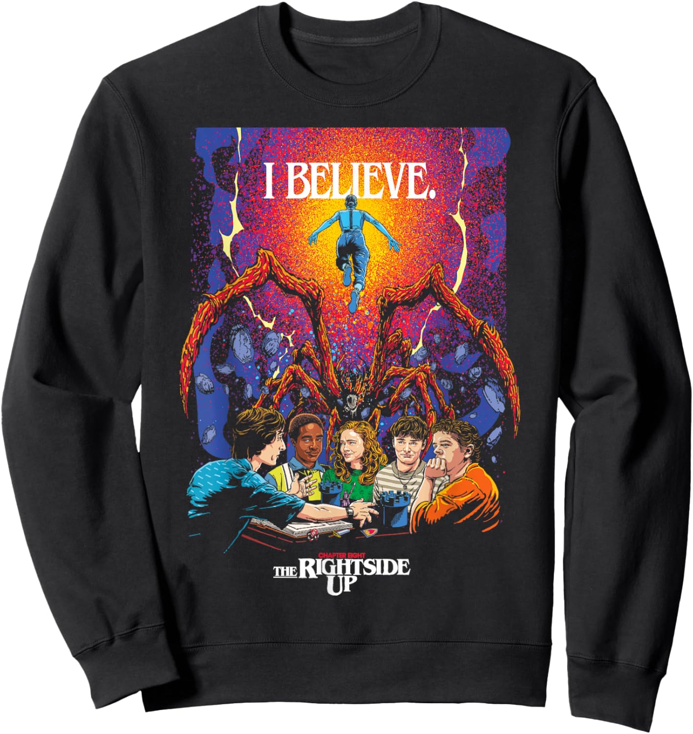 Stranger Things Season 5 x Butcher Billy The Rightside Up Sweatshirt - Sweatshirt | Black
