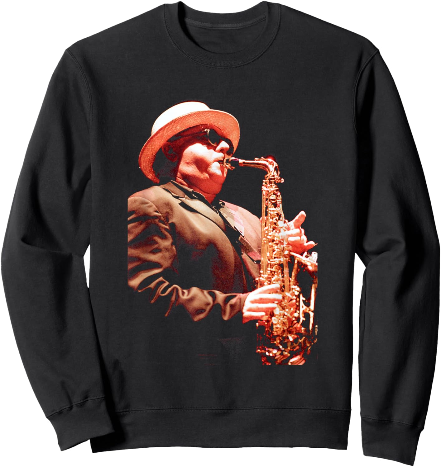 Van Morrison Singer Sax Player at St David's Hall Cardiff Sweatshirt - Sweatshirt | Black