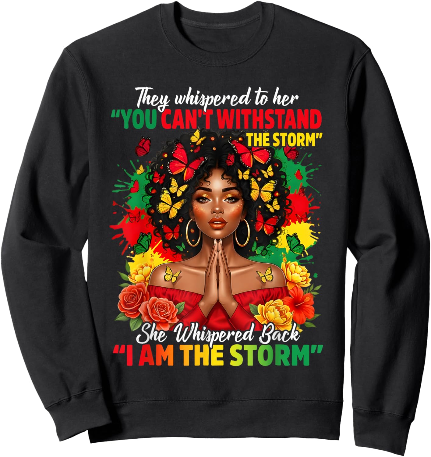 Afro I Am The Storm Sweatshirt - Sweatshirt | Black