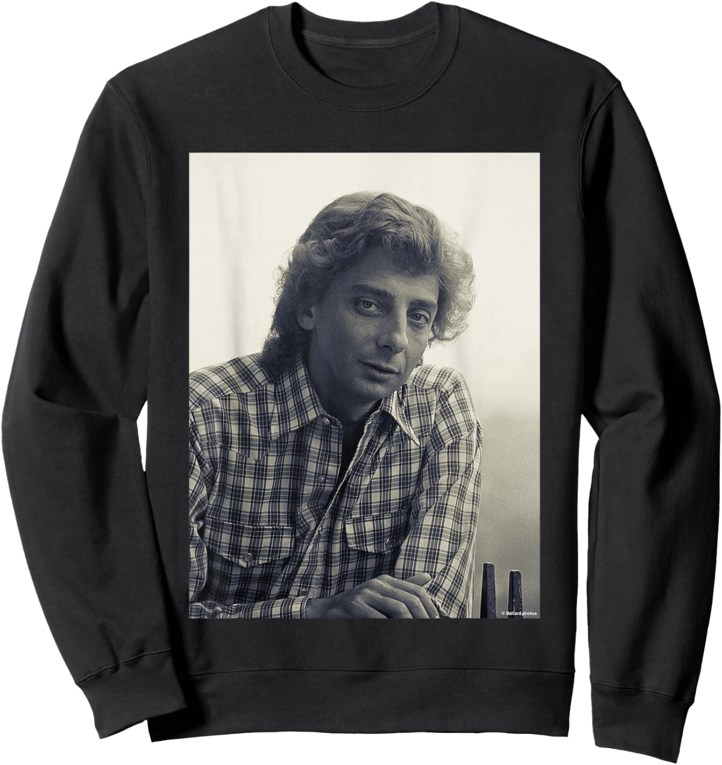 Barry Manilow Mandy Singer by Allan Ballard Sweatshirt - Sweatshirt | Black