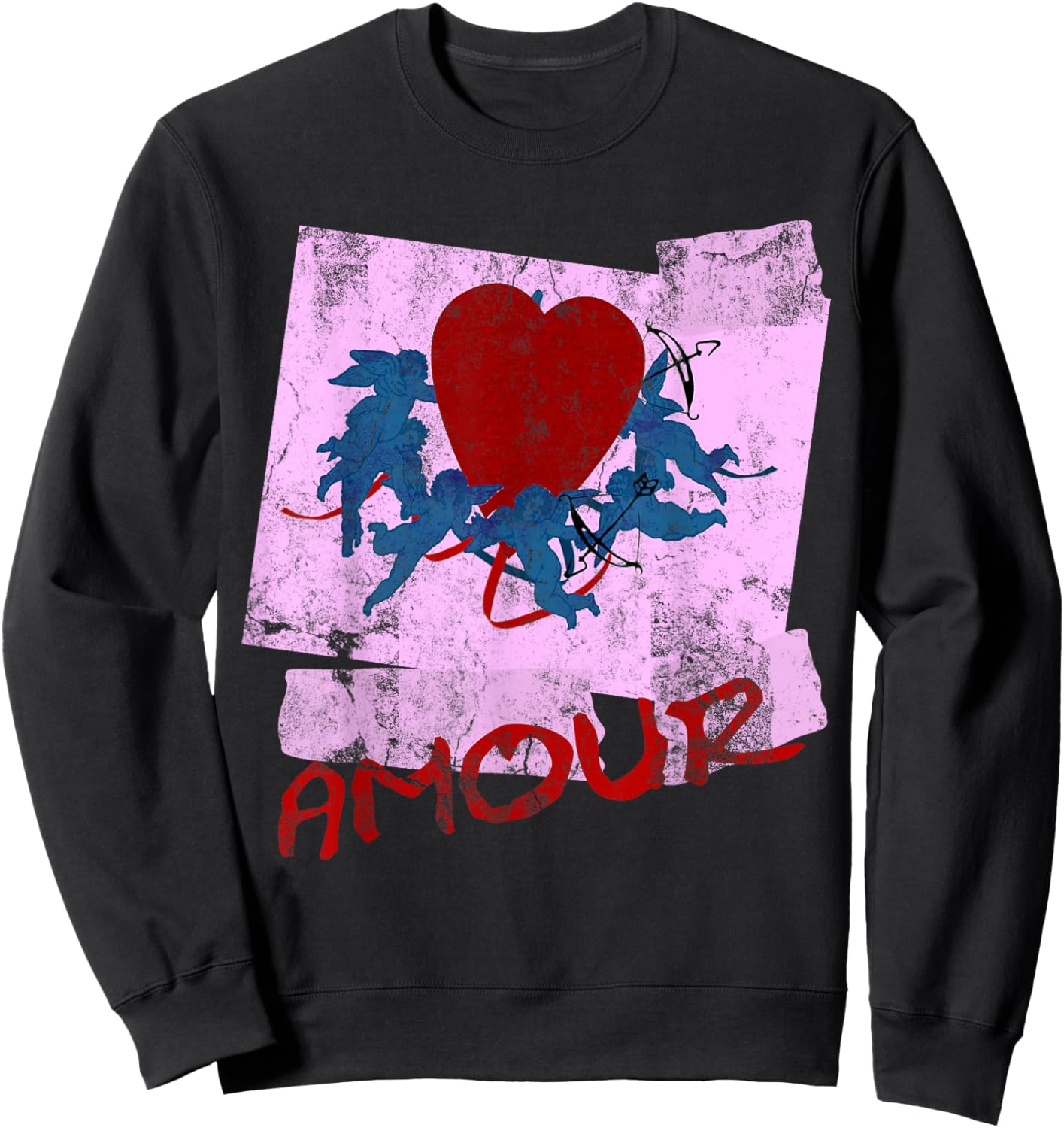 Amour Cherub Vintage Retro Beat It 1980s Love Dance Costume Sweatshirt - Sweatshirt | Black