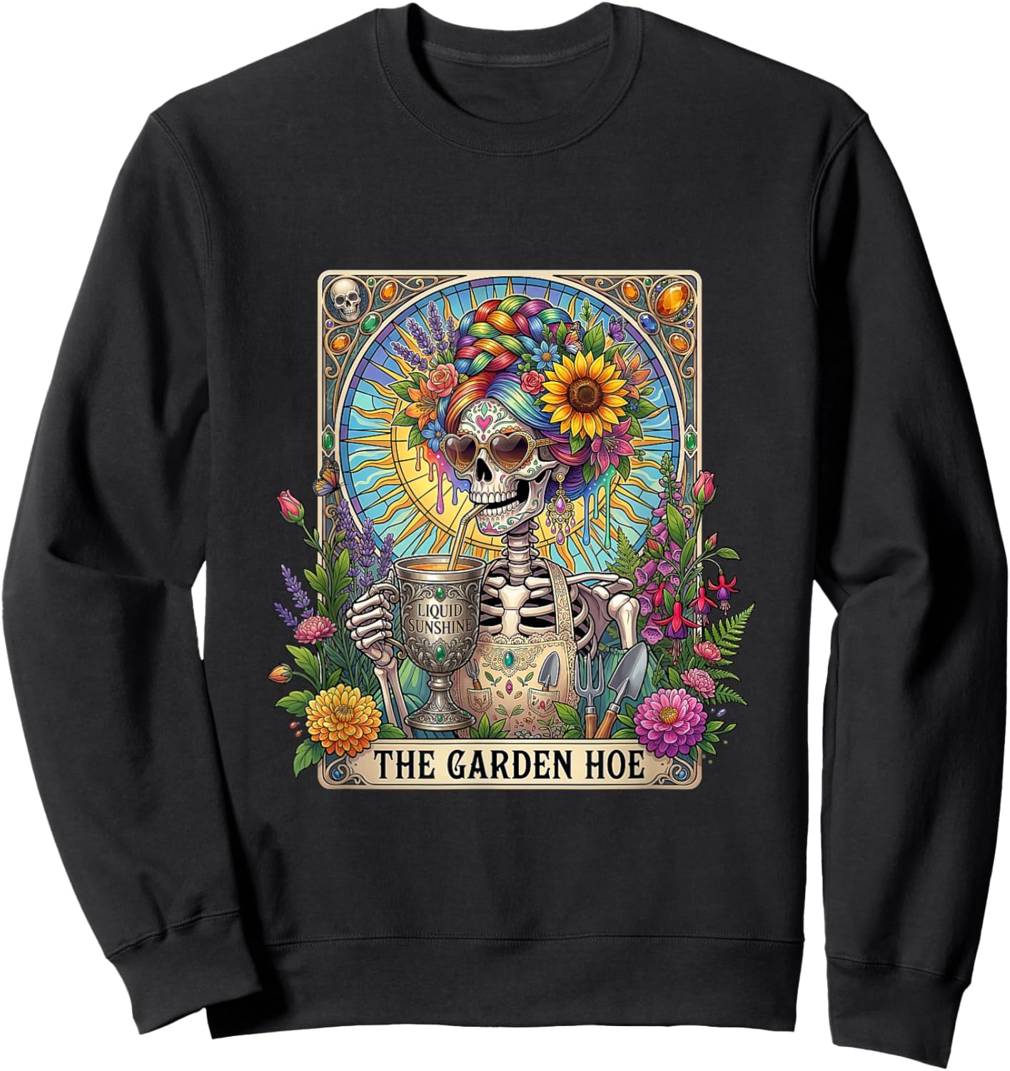 Liquid Sunshine Garden Hoe Funny Plant Sweatshirt - Sweatshirt | Black