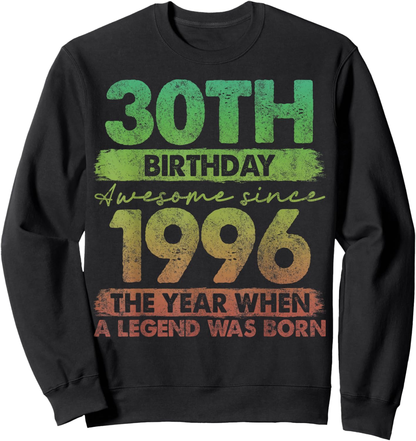 30 Year Old Gifts Vintage 1996 Limited Edition 30th Birthday Sweatshirt - Sweatshirt | Black