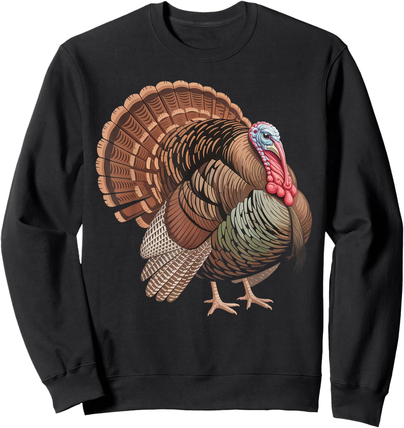 Turkey Funny Farm Bird Nature Wildlife Lover Men Women Sweatshirt - Sweatshirt | Black